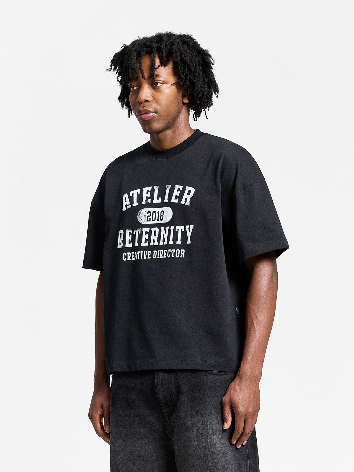 ATELIER EMBLEM T-SHIRT - BLACK