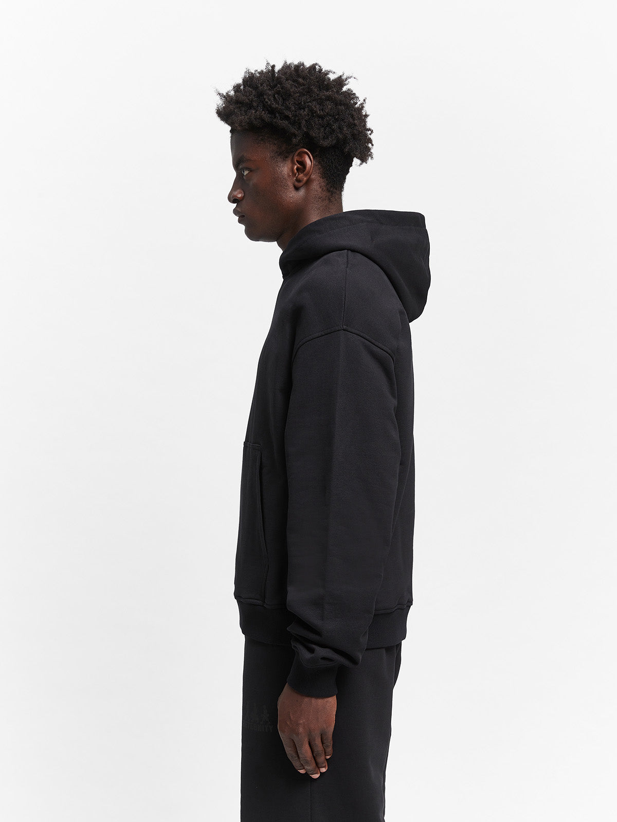 CREATIVE DEPT LOGO HOODIE - BLACK