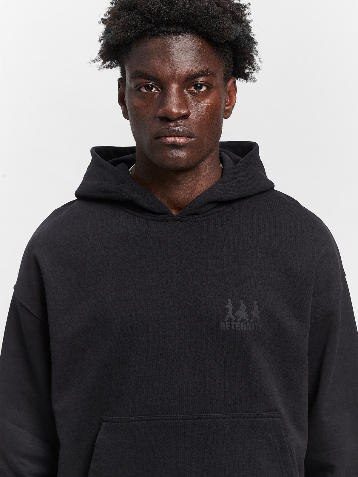 CREATIVE DEPT LOGO HOODIE - BLACK