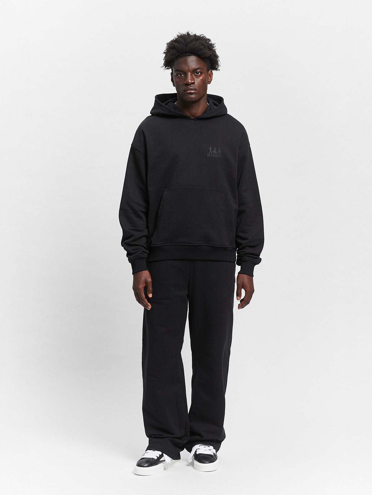 CREATIVE DEPT LOGO HOODIE - BLACK