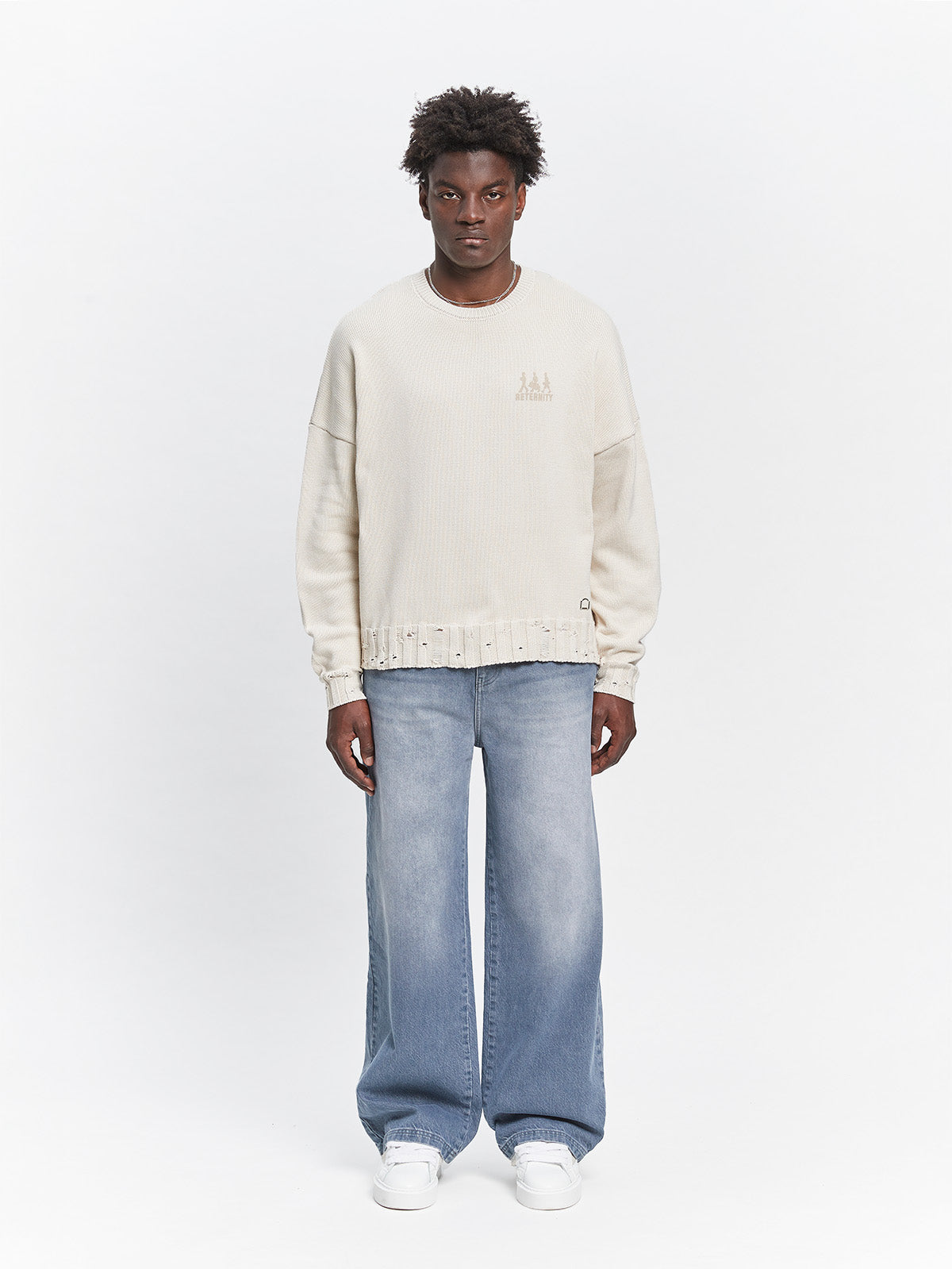 ESSENTIAL BAGGY DENIM - STONE BLUE