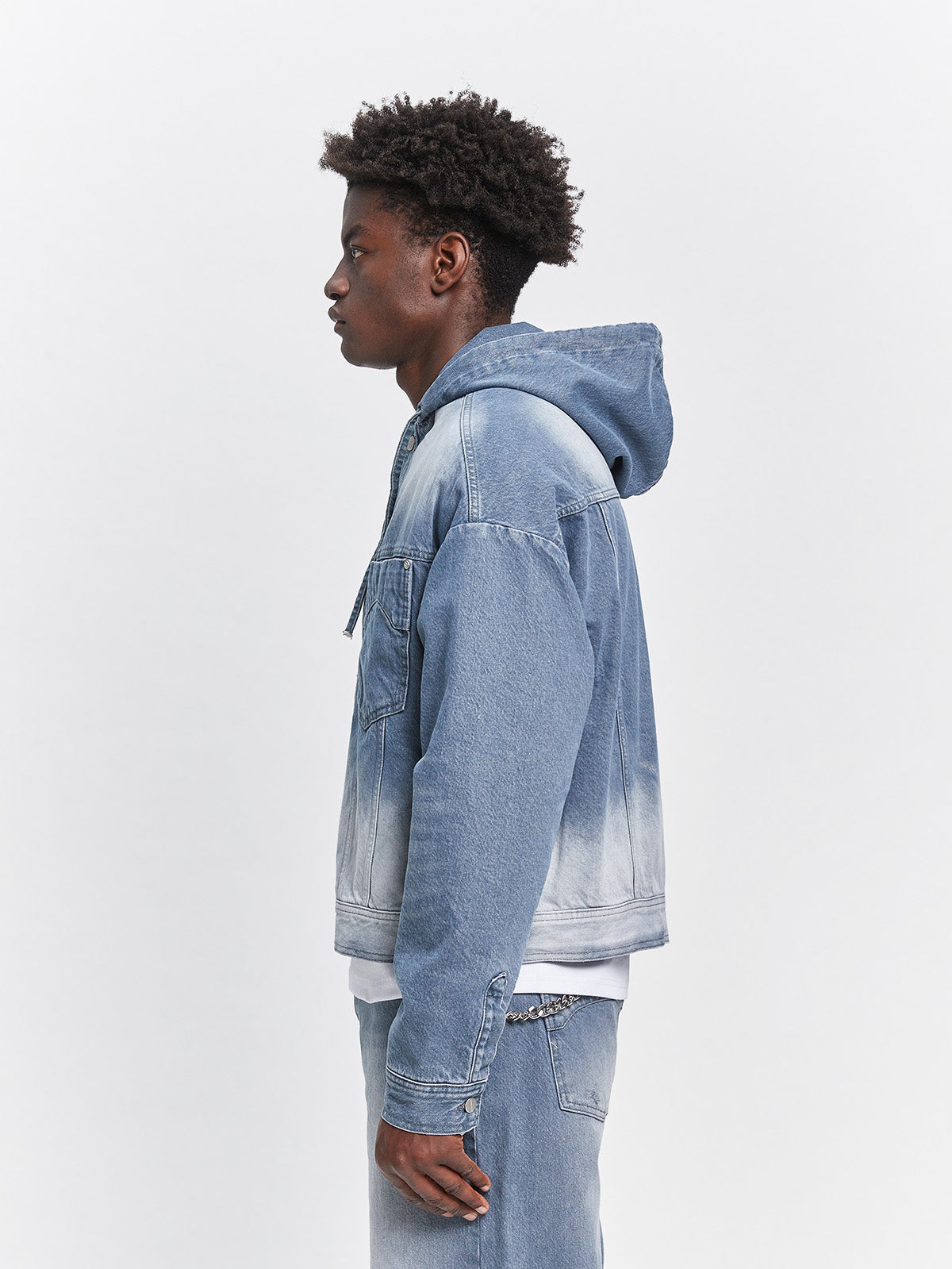 ESSENTIAL DENIM JACKET - STONE BLUE