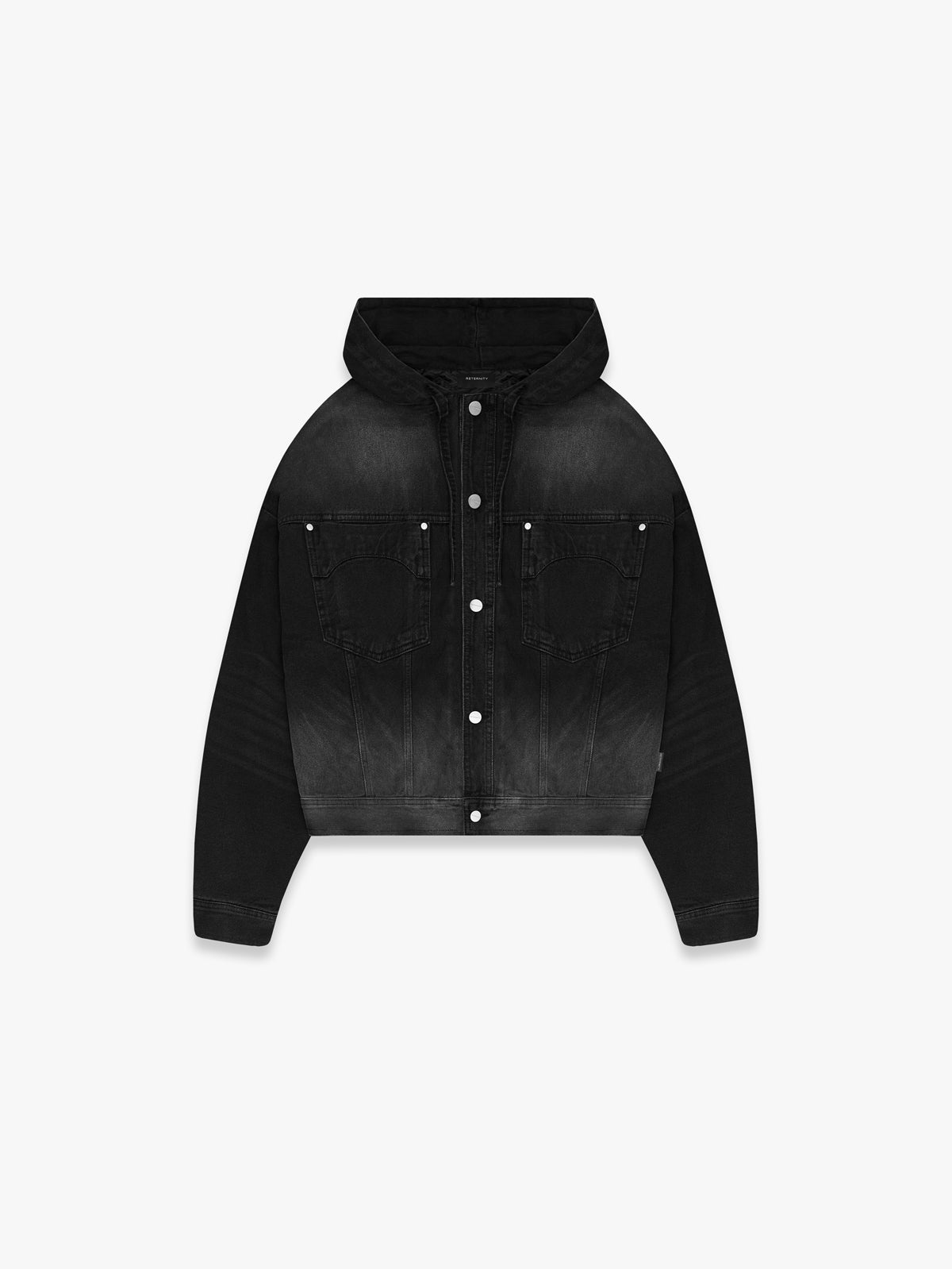 ESSENTIAL DENIM JACKET - WASHED BLACK