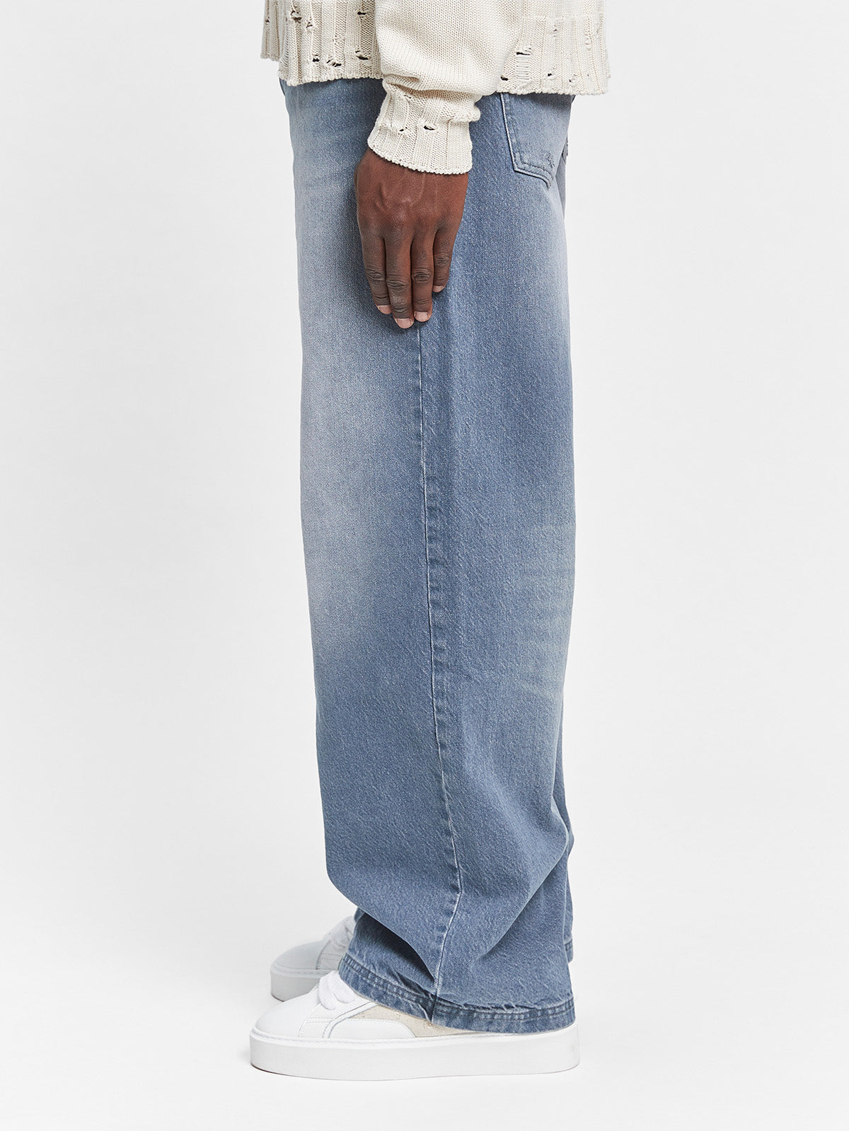 ESSENTIAL BAGGY DENIM - STONE BLUE