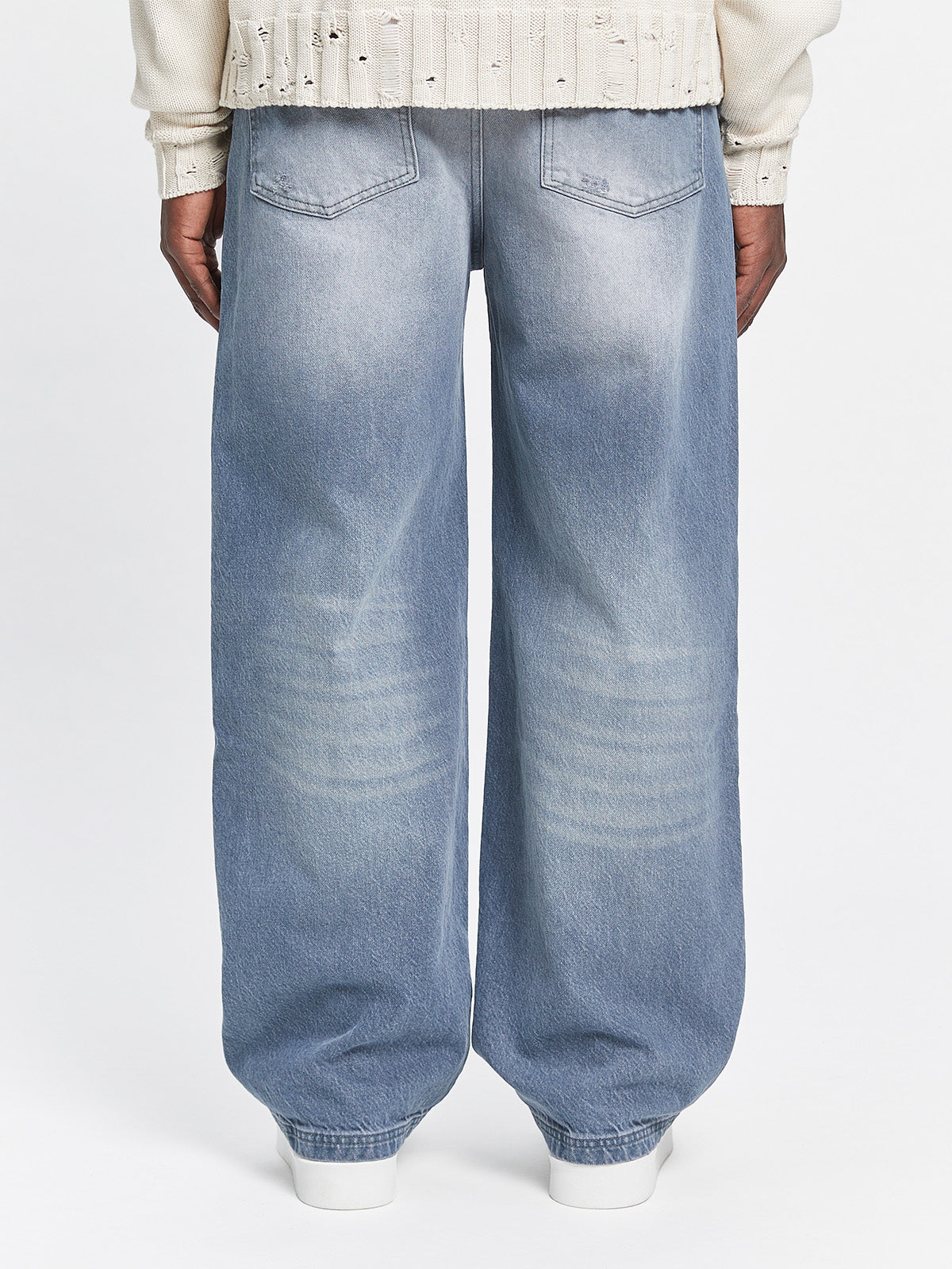 ESSENTIAL BAGGY DENIM - STONE BLUE
