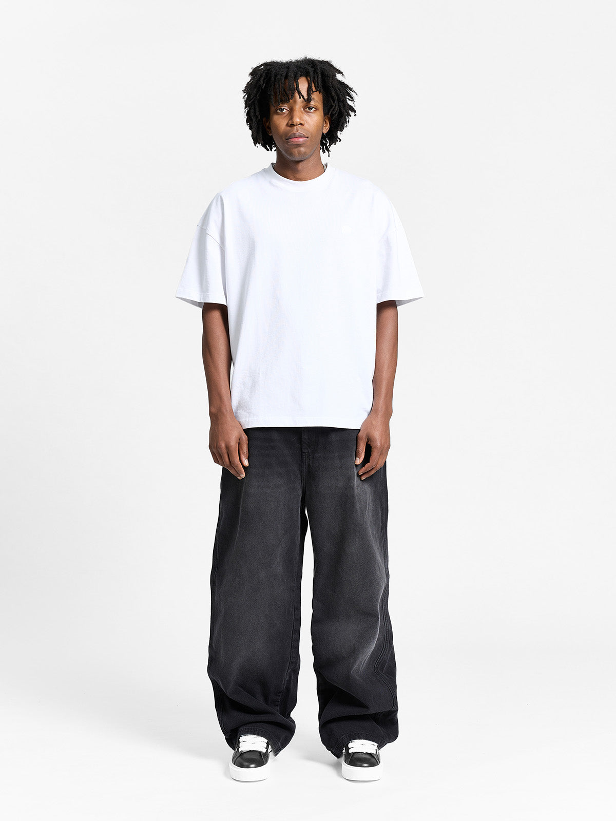ESSENTIAL BAGGY DENIM - WASHED BLACK