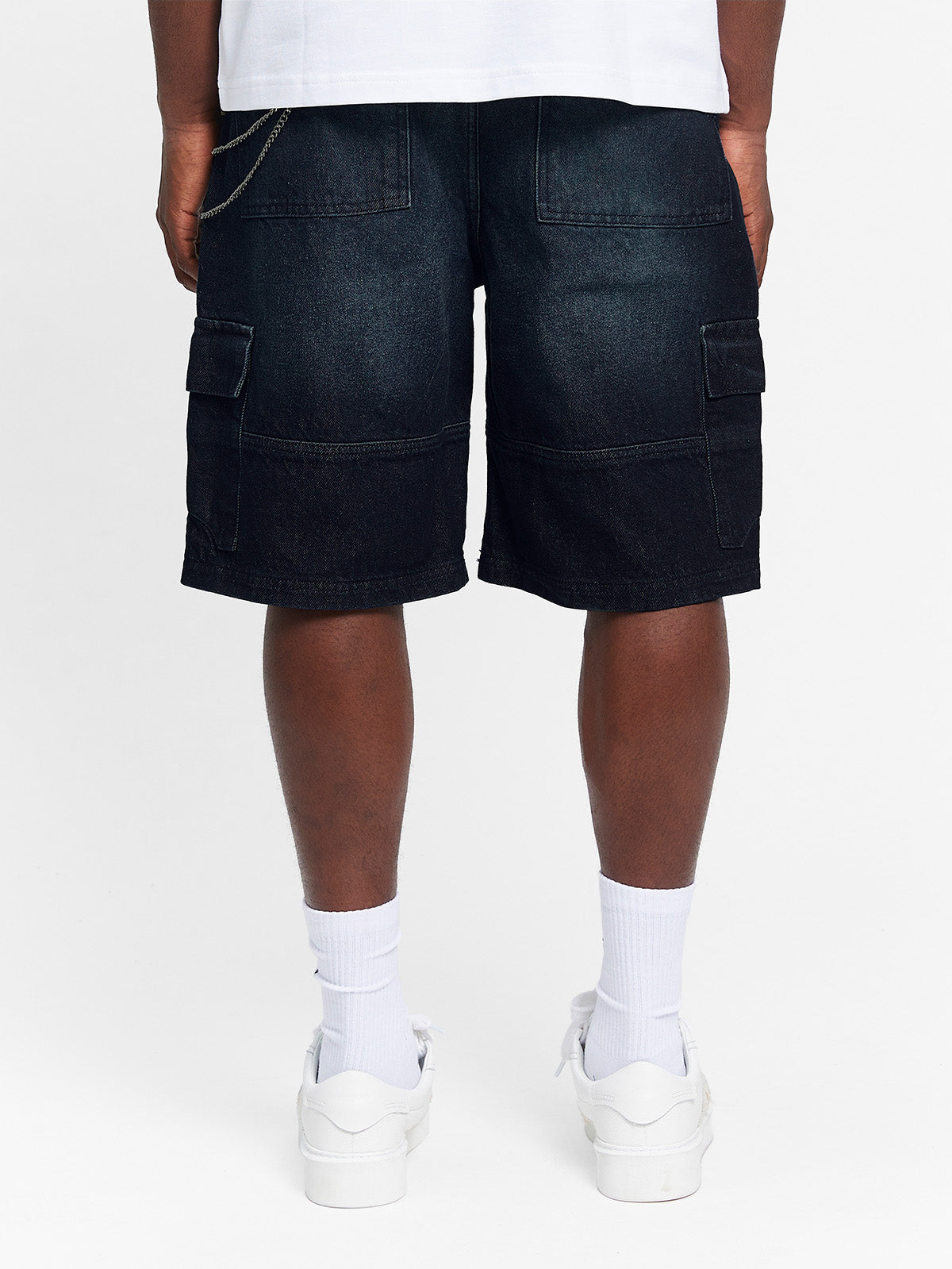 CONCEPTION CARGO SHORTS - RAW DENIM