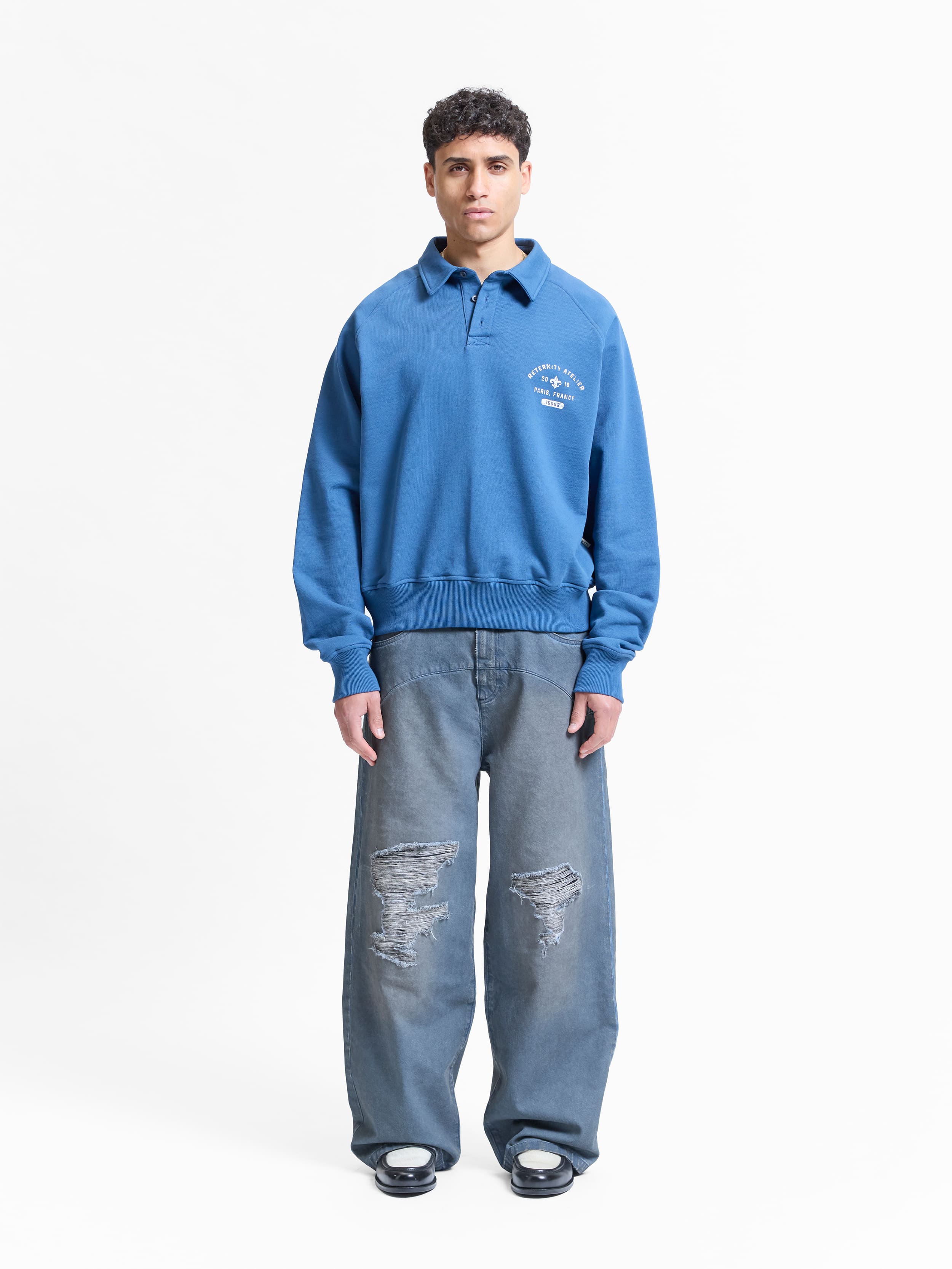 MAISON POLO SWEATER - BLUE