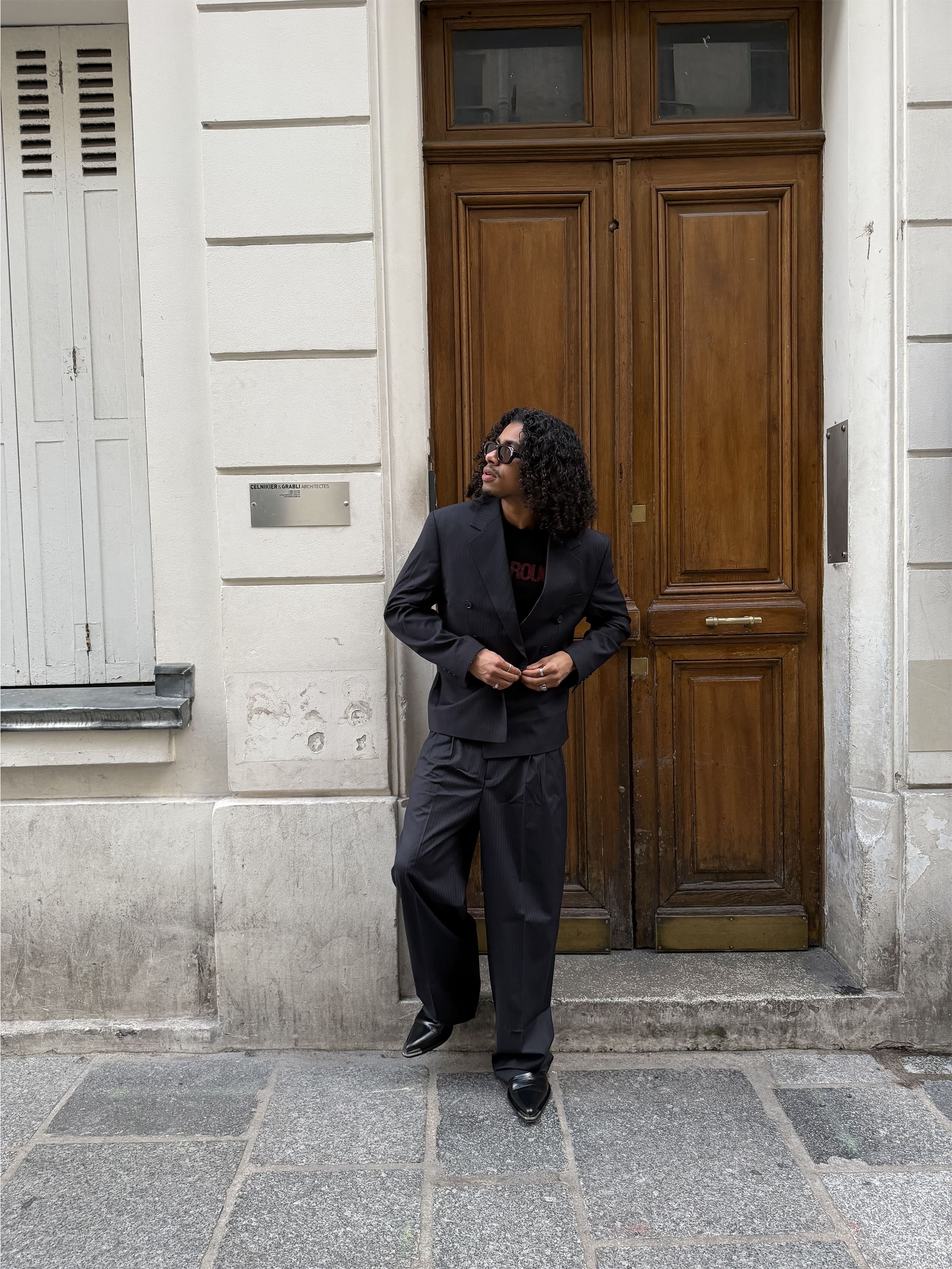 THE SIGNE SUIT – PINSTRIPE BLUE
