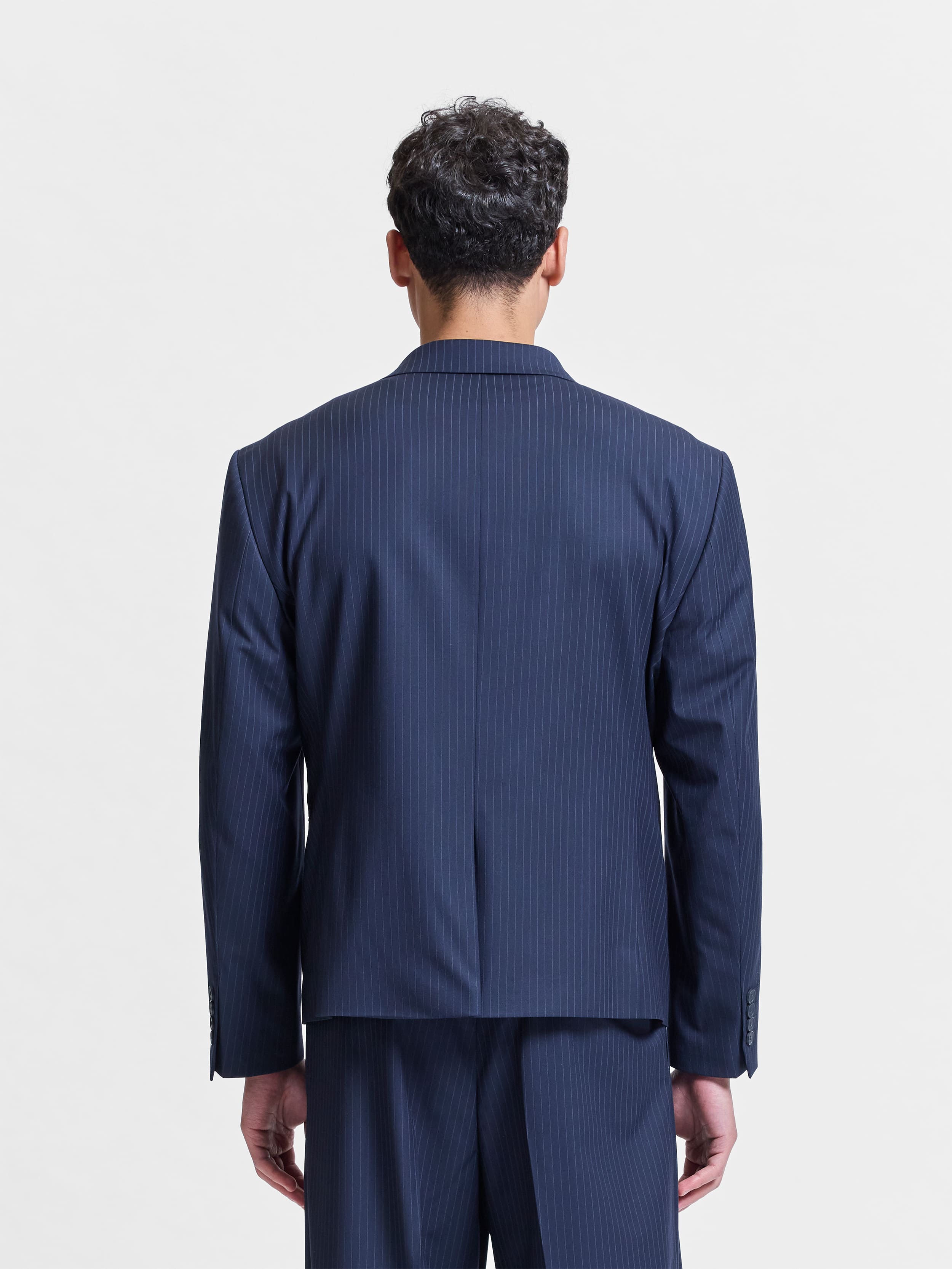 SIGNE BLAZER - PINSTRIPE BLUE