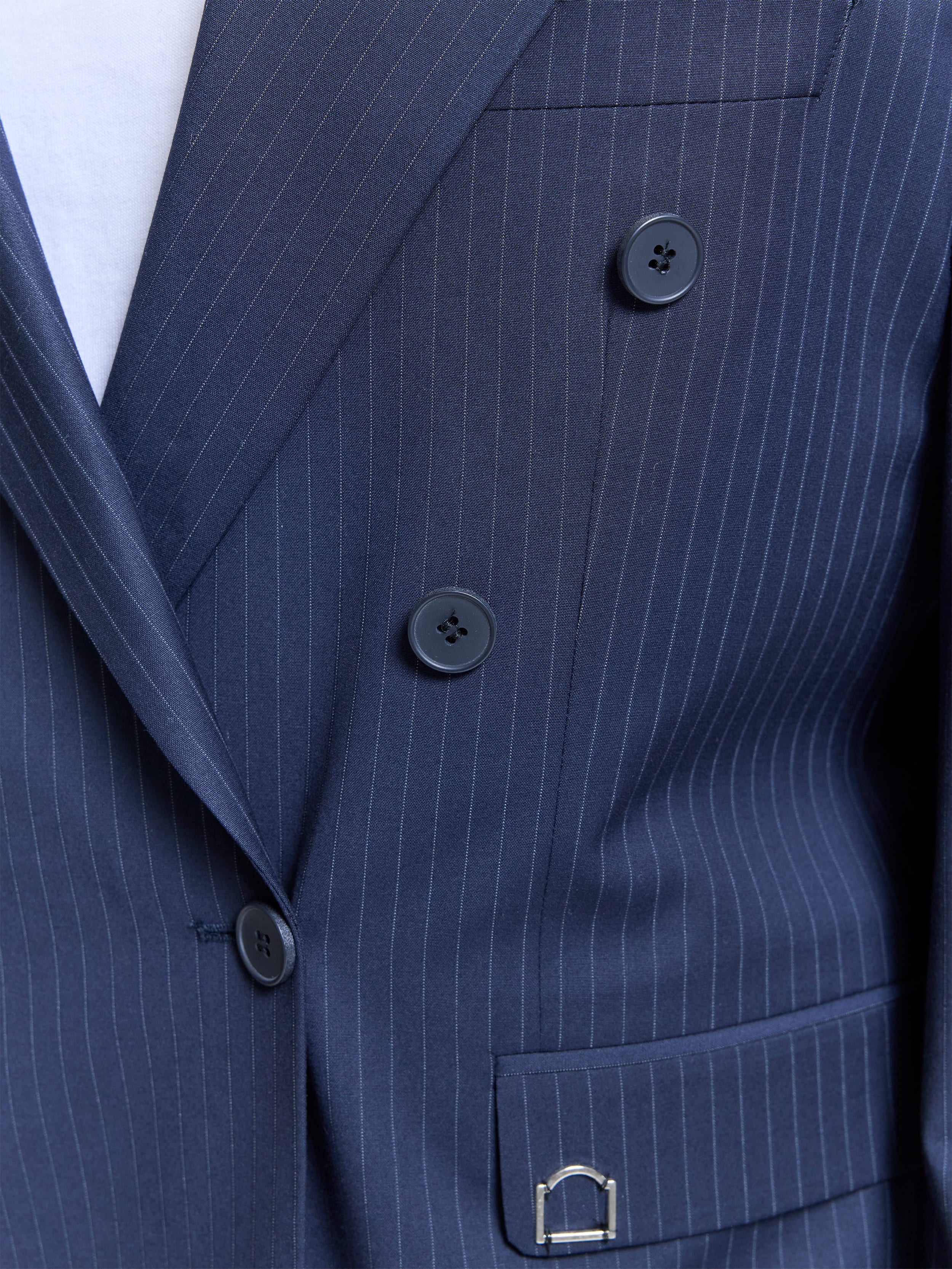 THE SIGNE SUIT – PINSTRIPE BLUE