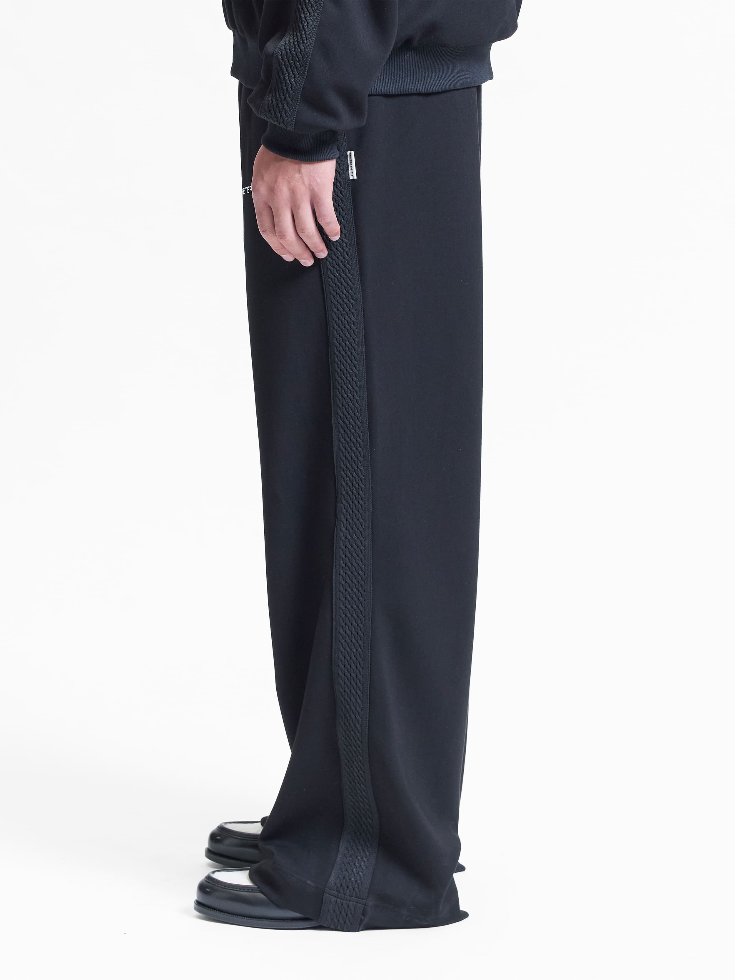 STUDIO TRACK PANTS - BLACK