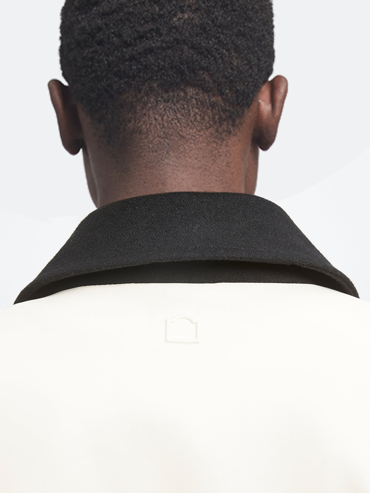 SIGNE VARSITY JACKET - CREAM/BLACK