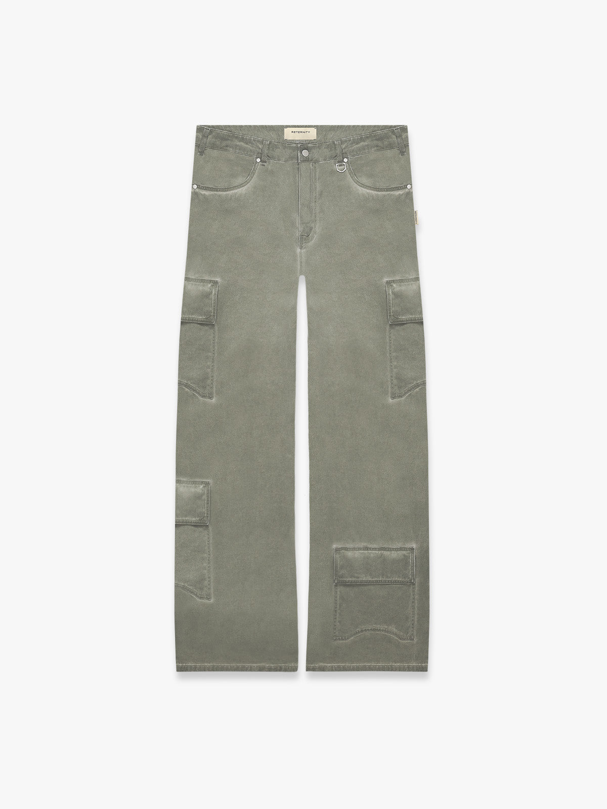 OIL WASHED CARGO PANTS - KHAKI