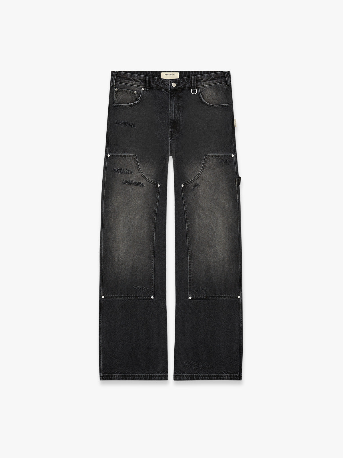 CARPENTER PANTS WASHED BLACK - Main Image