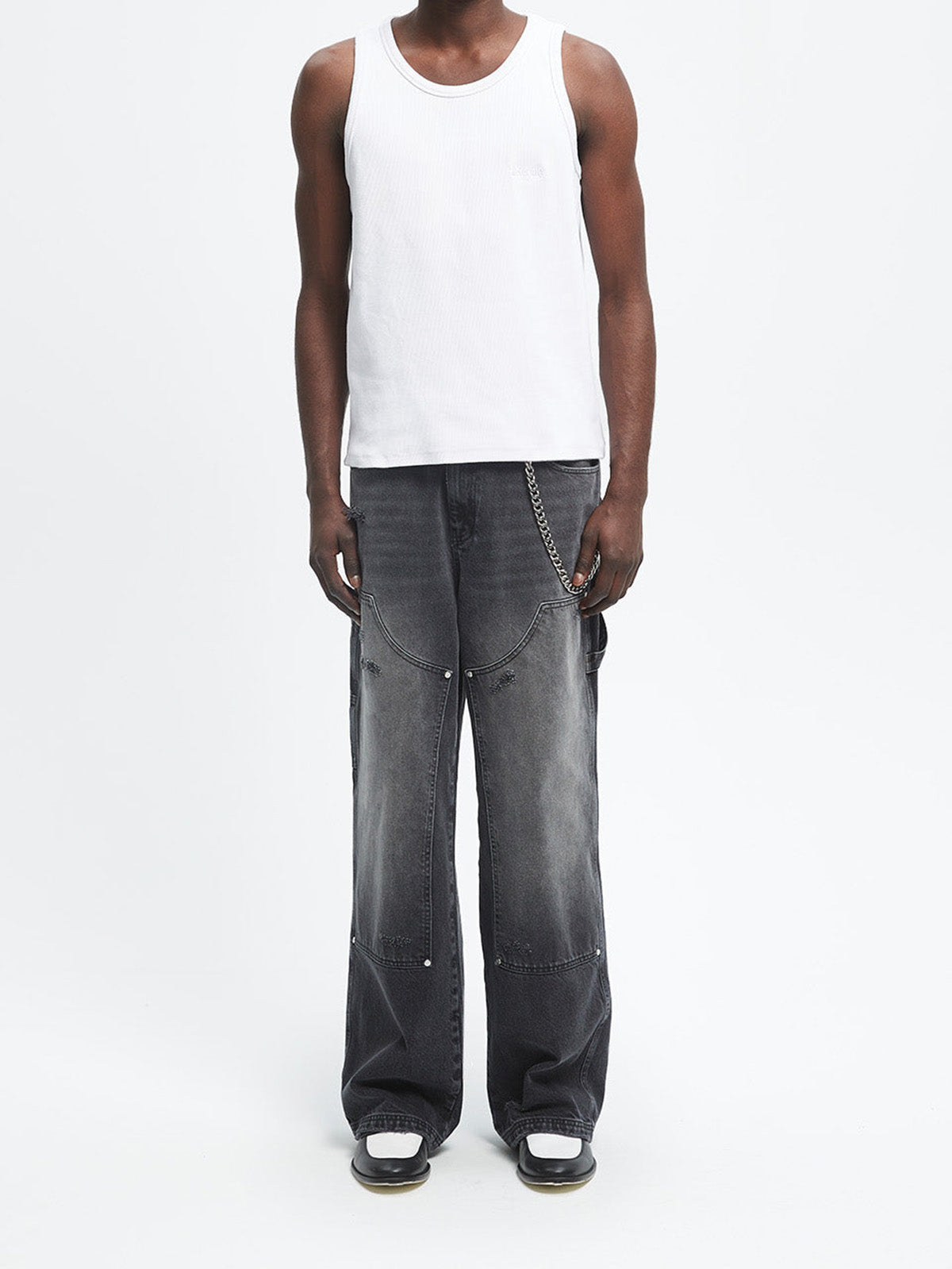 CARPENTER PANTS - WASHED BLACK