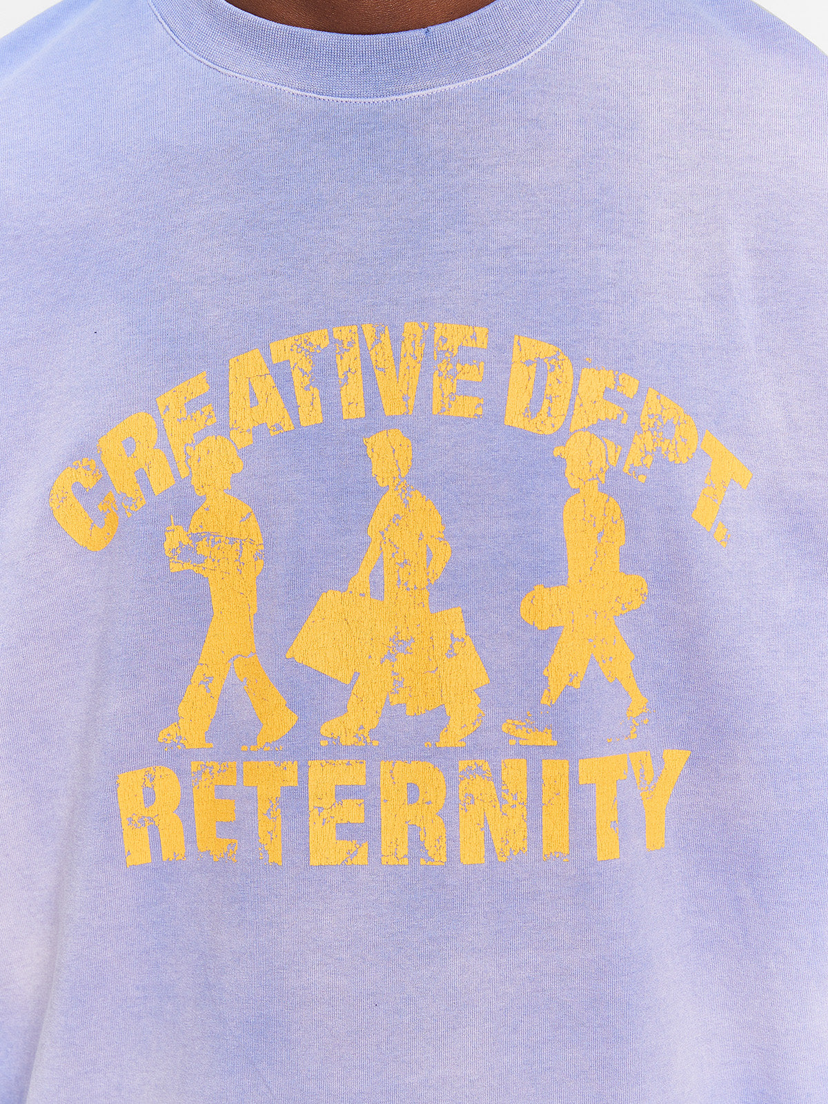 CREATIVE DEPT LOGO T-SHIRT - WASHED PURPLE