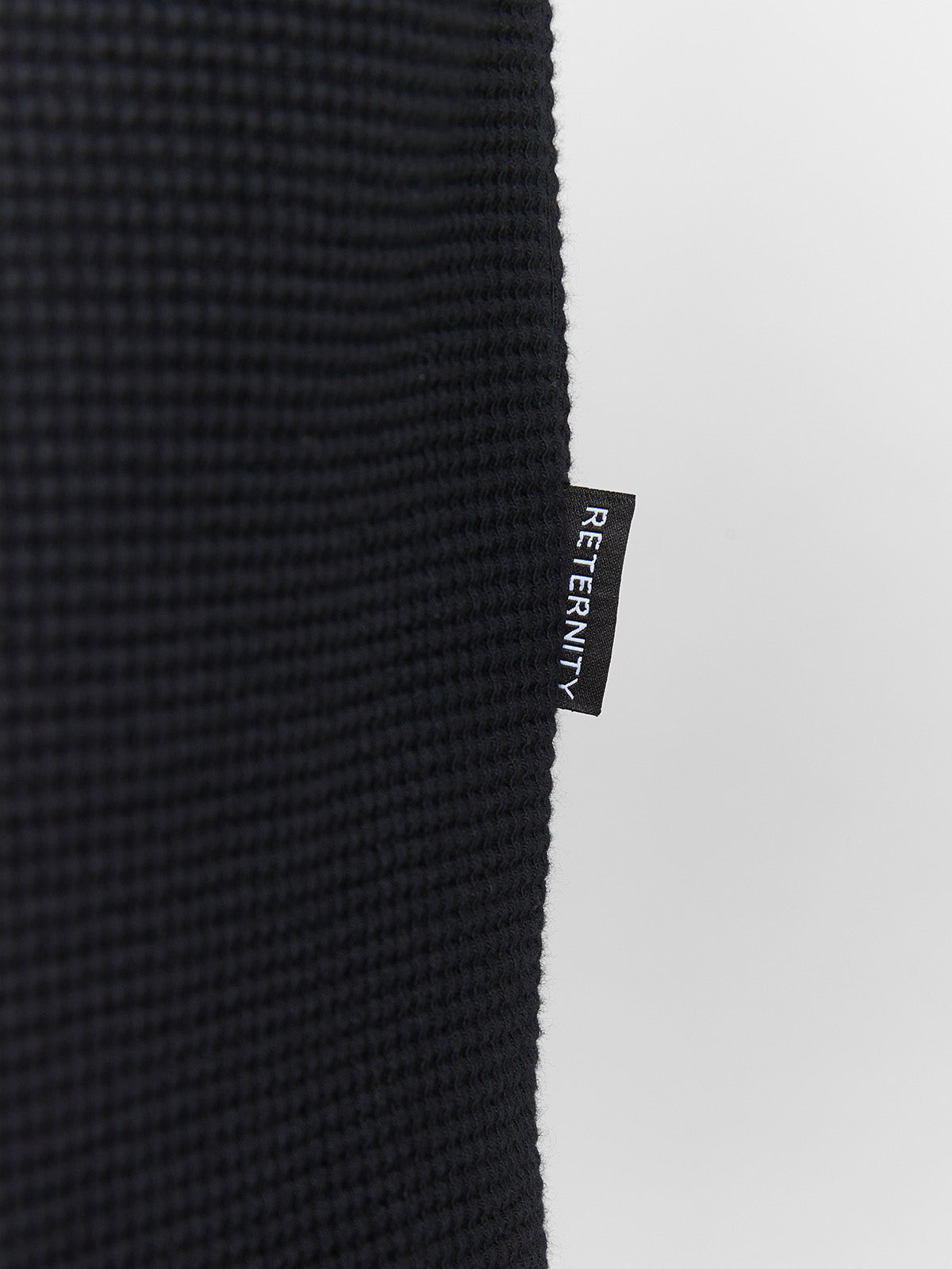 SIGNE WAFFLE LONGSLEEVE - BLACK