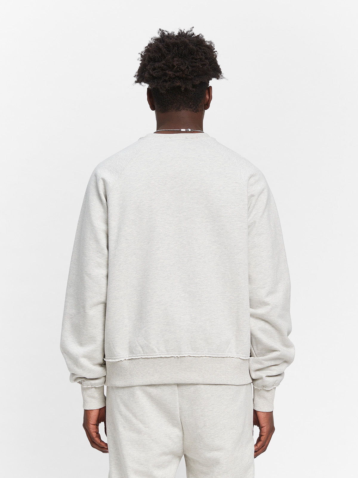 CREATIVE DEPT LOGO CREWNECK - MELANGE GREY