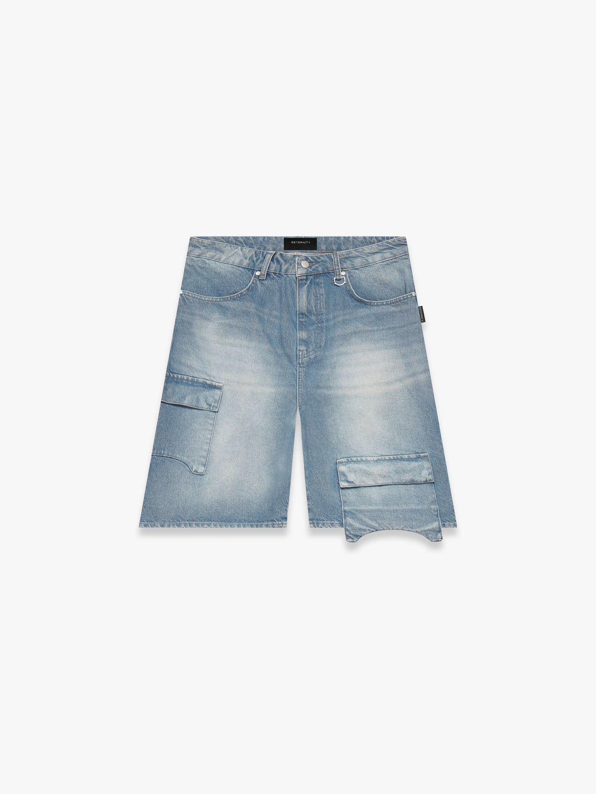 ESSENTIAL DENIM CARGO - WASHED BLUE