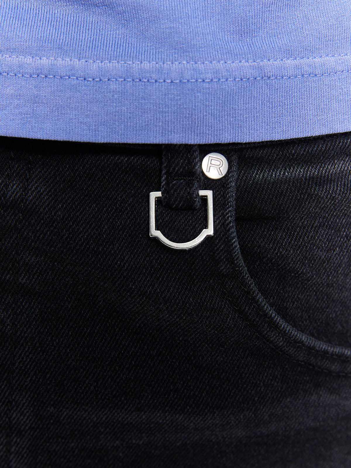 ESSENTIAL DENIM CARGO - WASHED BLACK