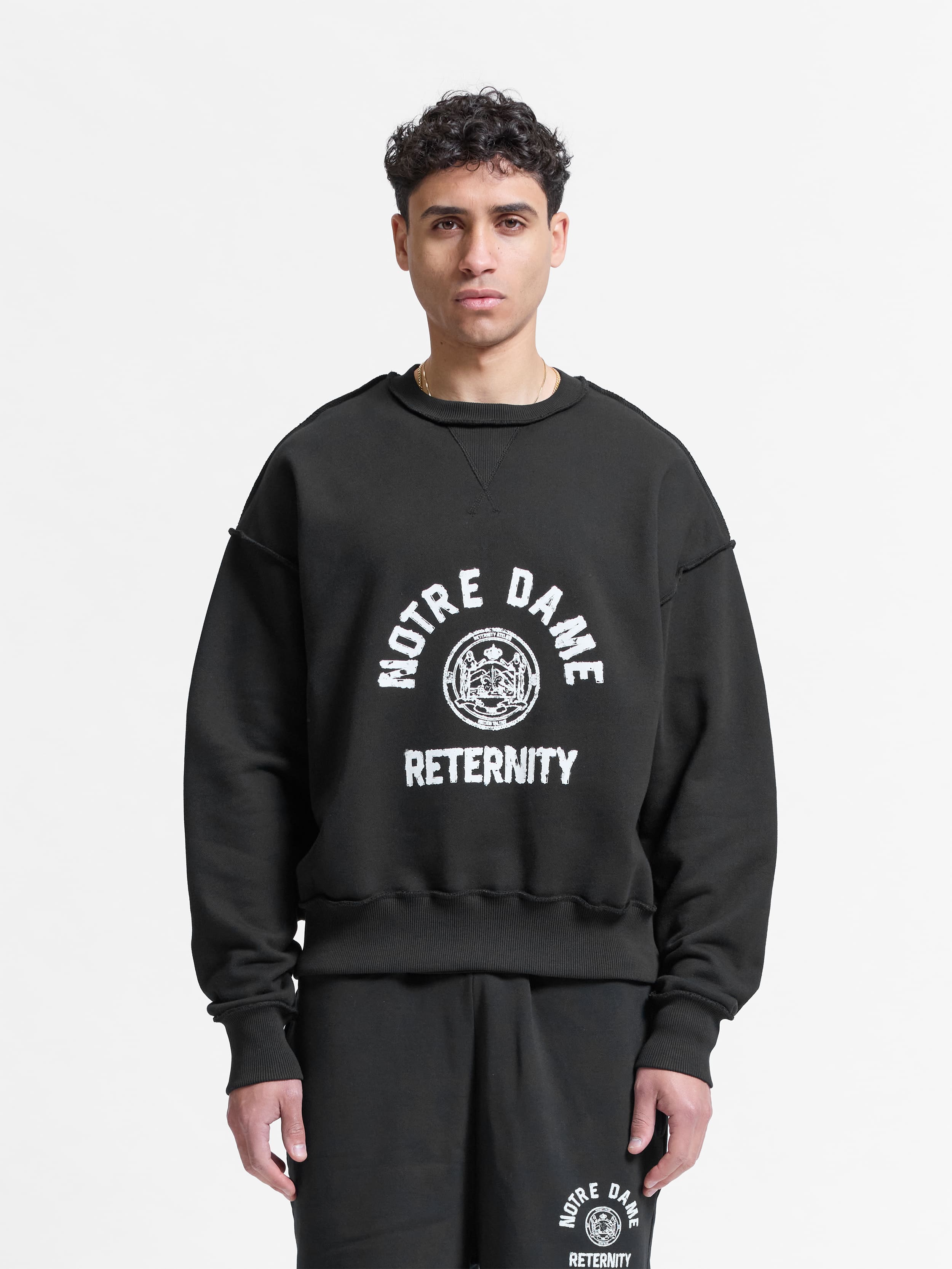 NOTRE DAME SWEATER - BLACK