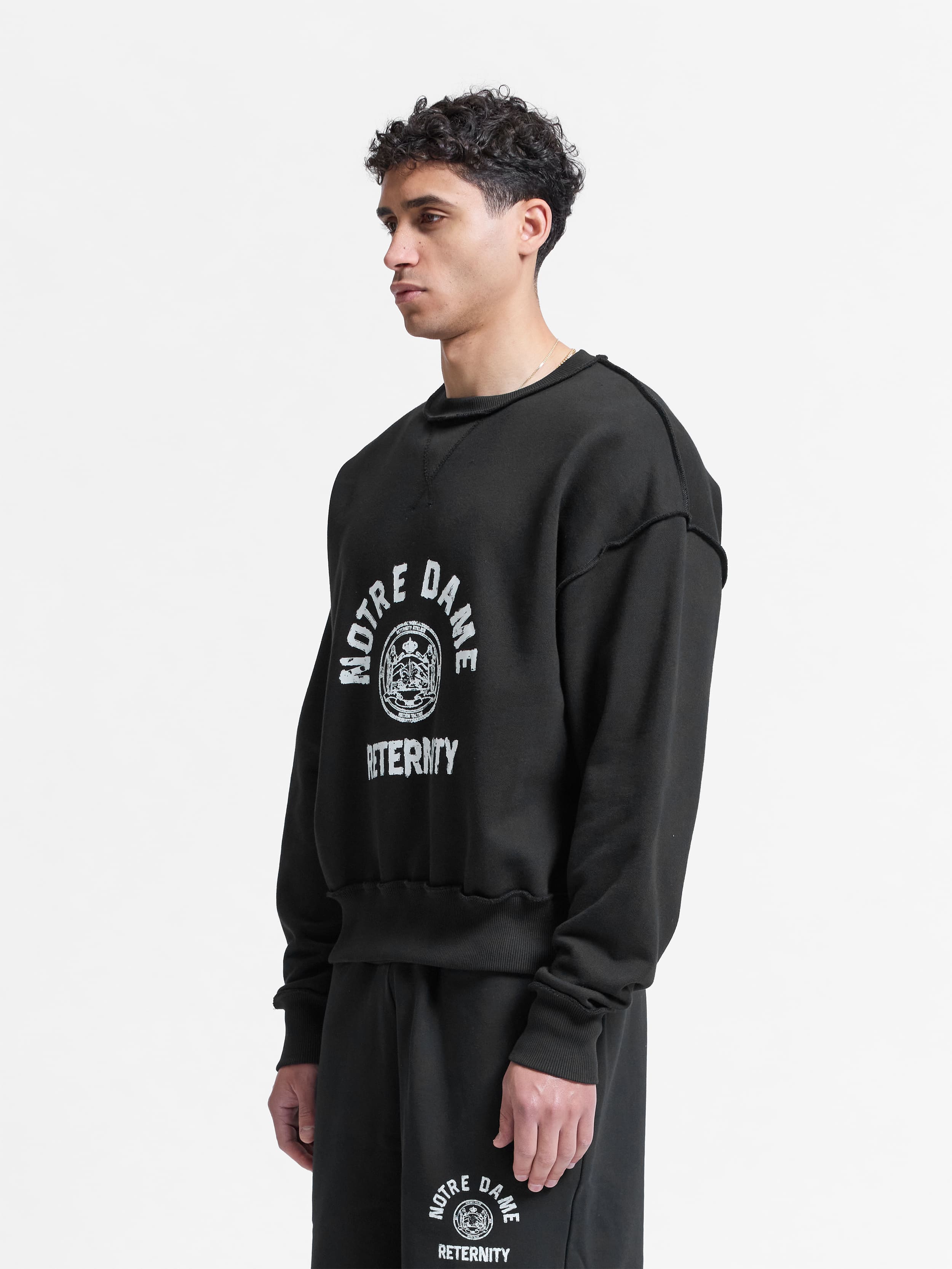 NOTRE DAME SWEATER - BLACK