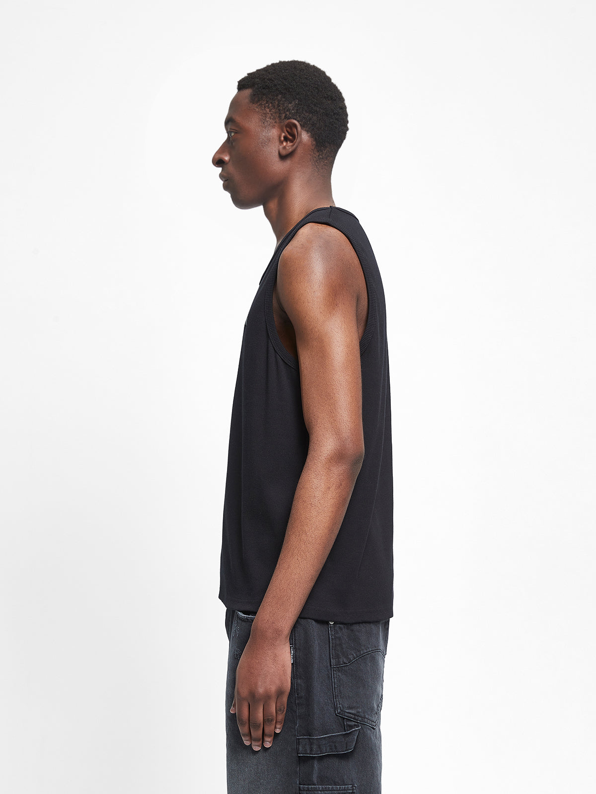 SIGNE TANK TOP - BLACK