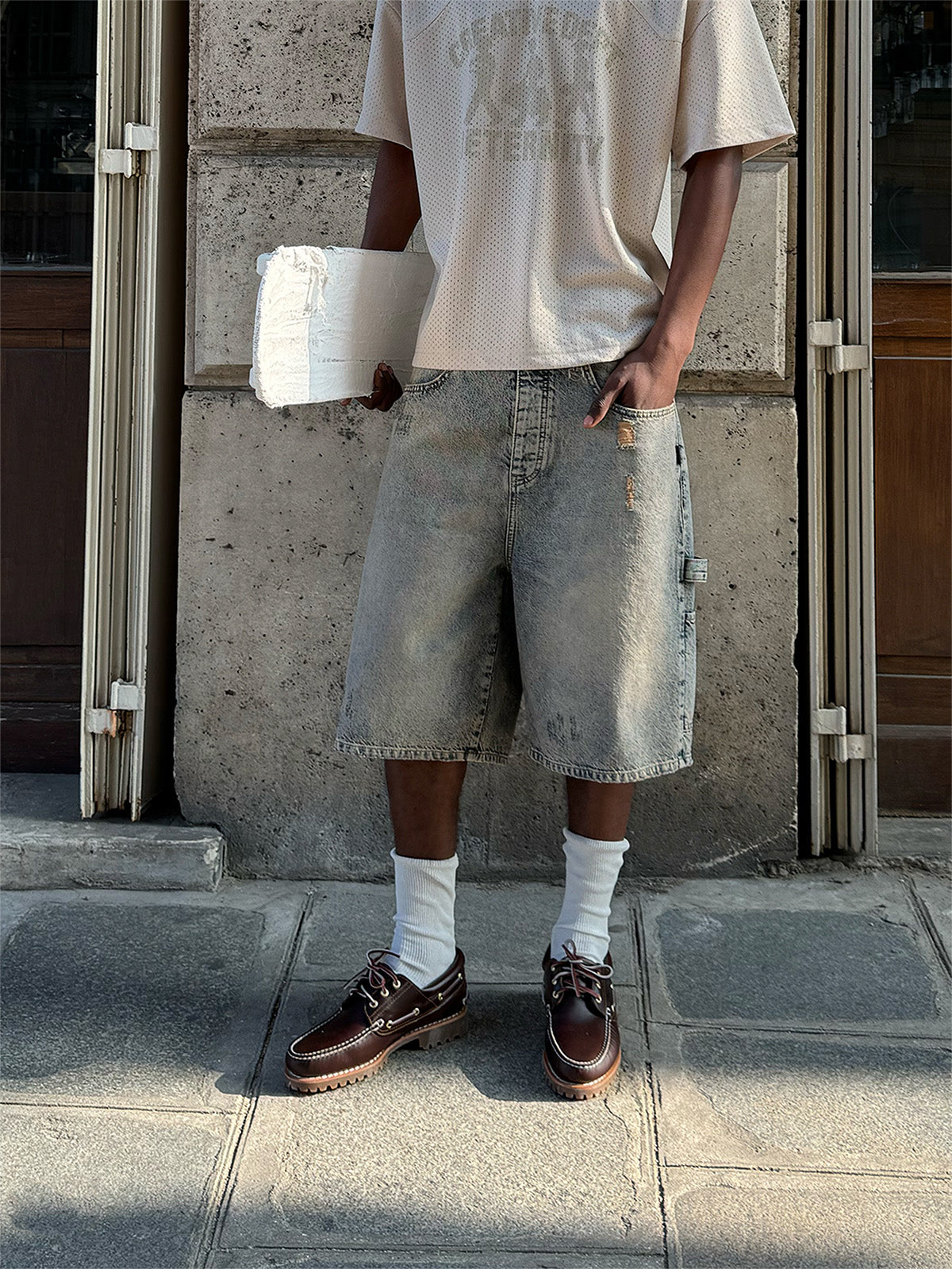 SIGNE JORTS - WASHED BLUE