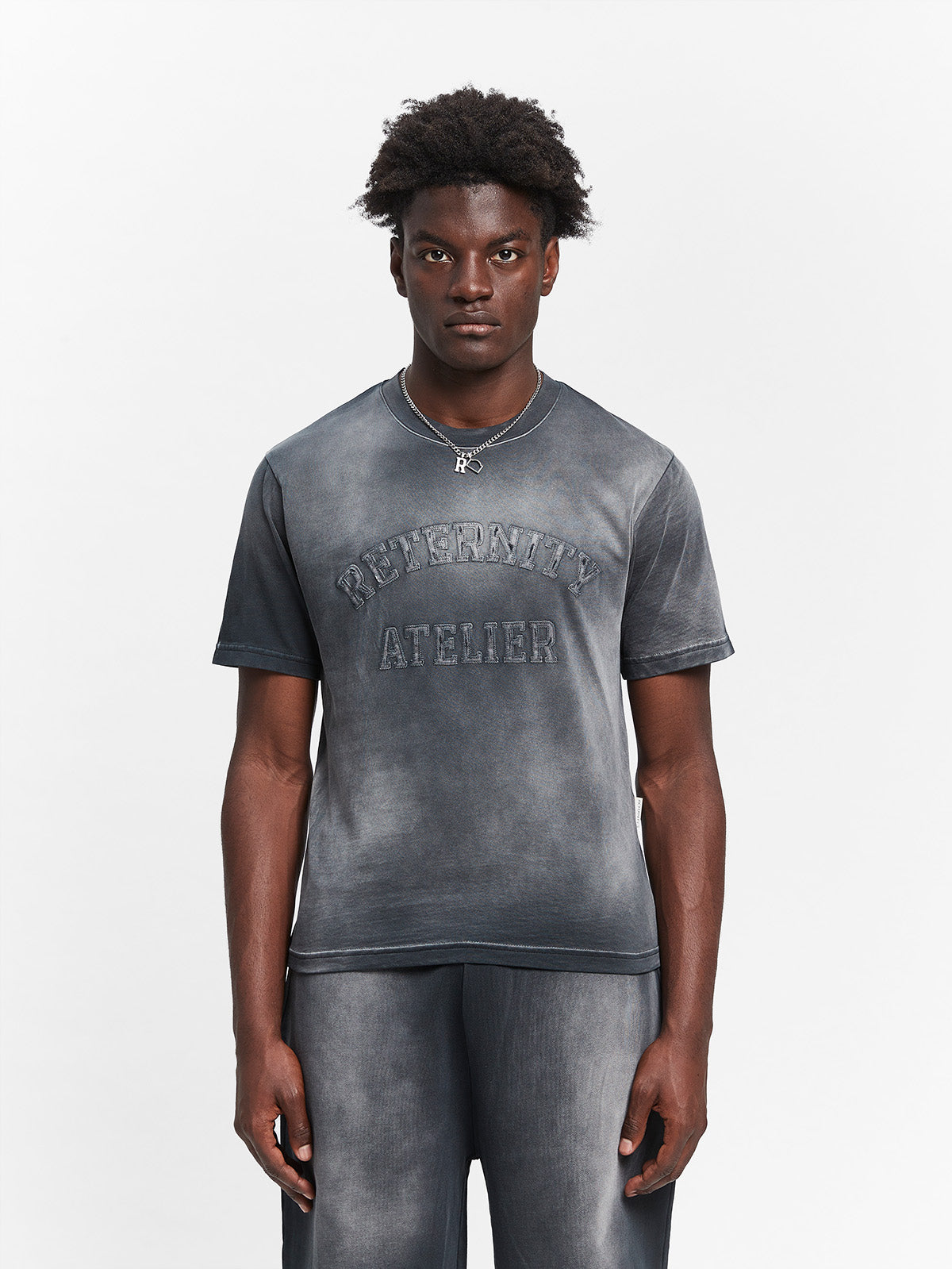 ÉVÉNIE SLIM FIT T-SHIRT - WASHED BLACK