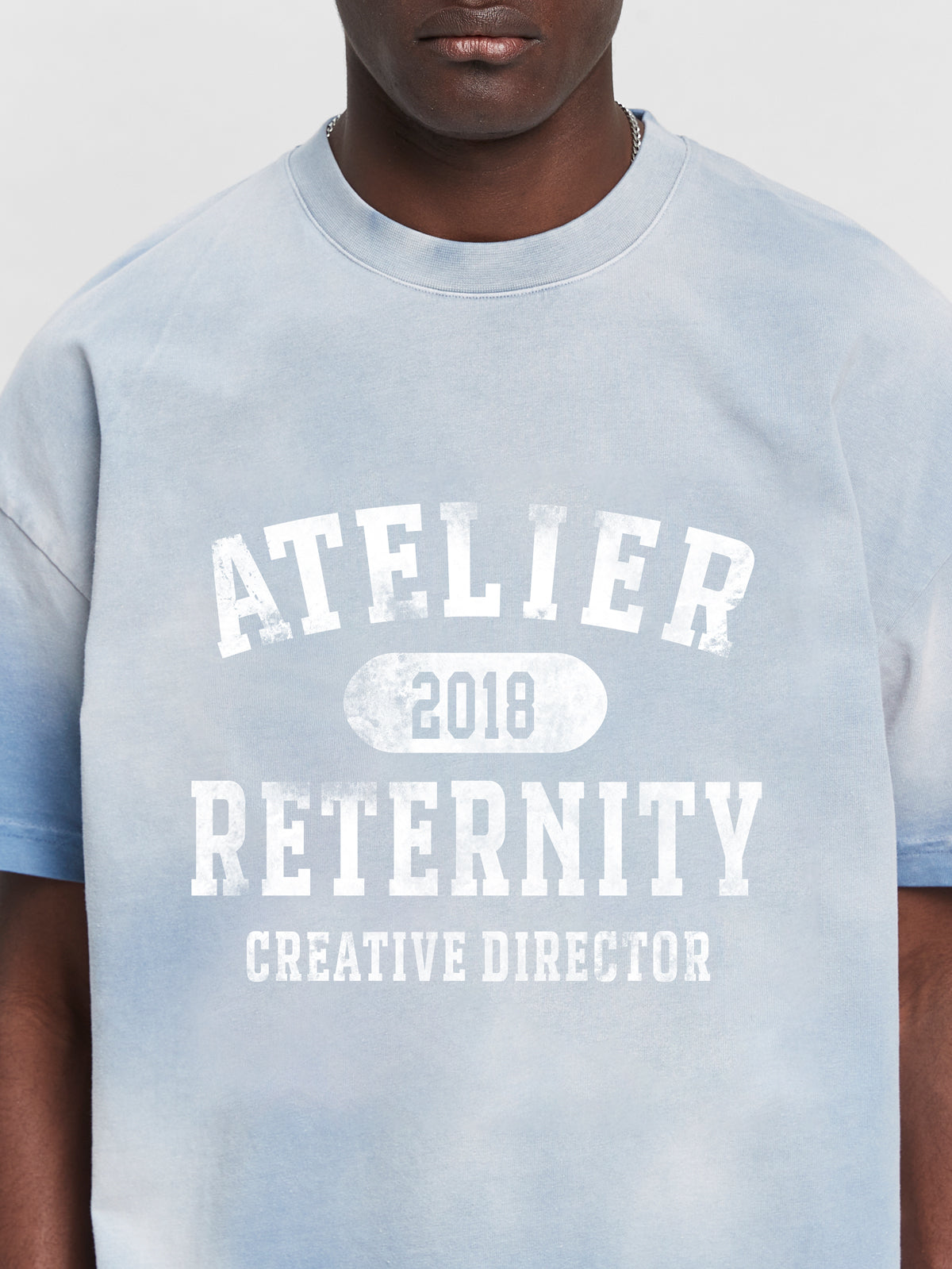 ATELIER EMBLEM T-SHIRT - HEAVY BLEACHED BLUE
