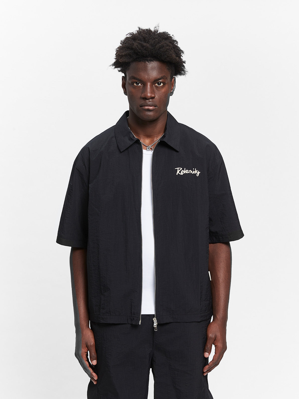 LUMÉVO NYLON ZIP-SHIRT - BLACK