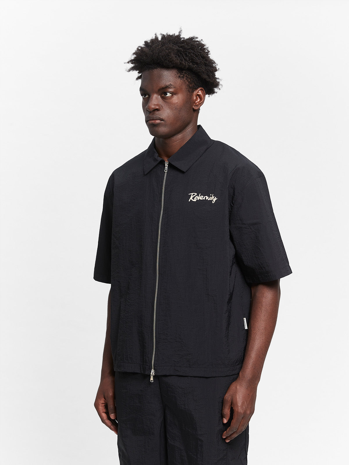 LUMÉVO NYLON ZIP-SHIRT - BLACK