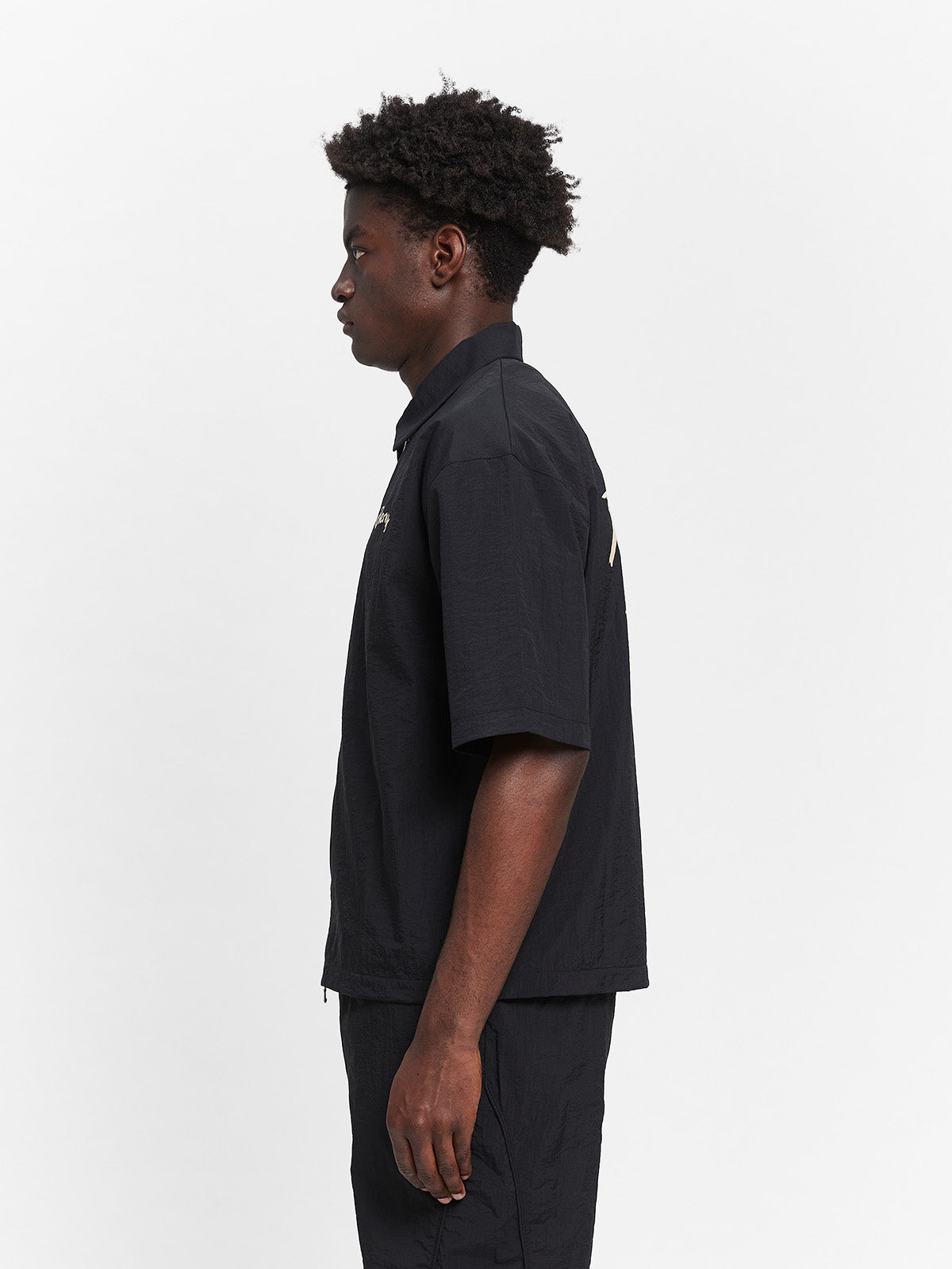 LUMÉVO NYLON ZIP-SHIRT - BLACK