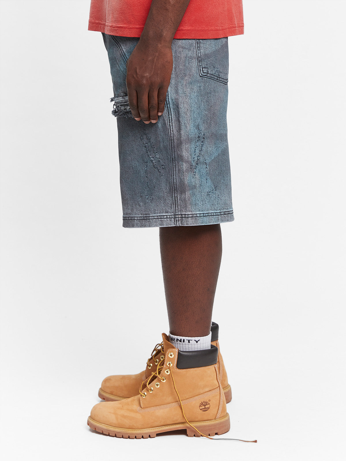 PAINTED ARTISAN SHORTS - WASHED GREY