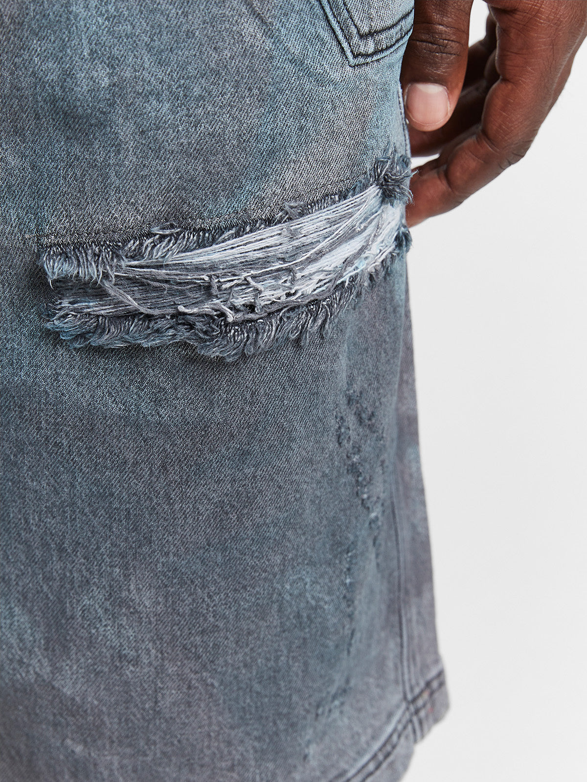 PAINTED ARTISAN SHORTS - WASHED GREY