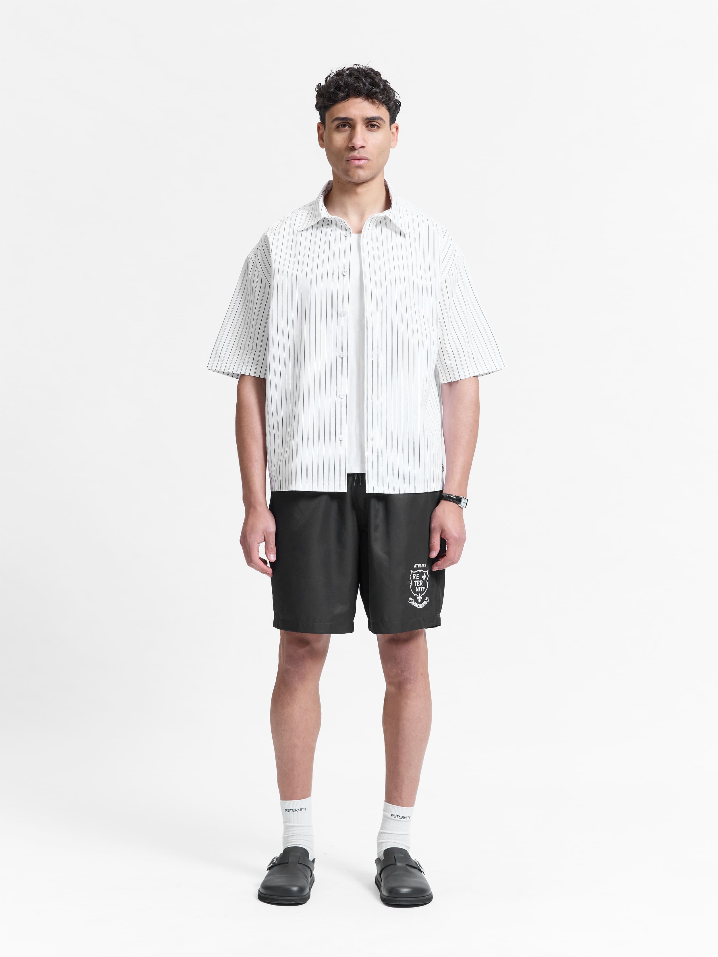 SIGNE SHIRT - BLACK STRIPED