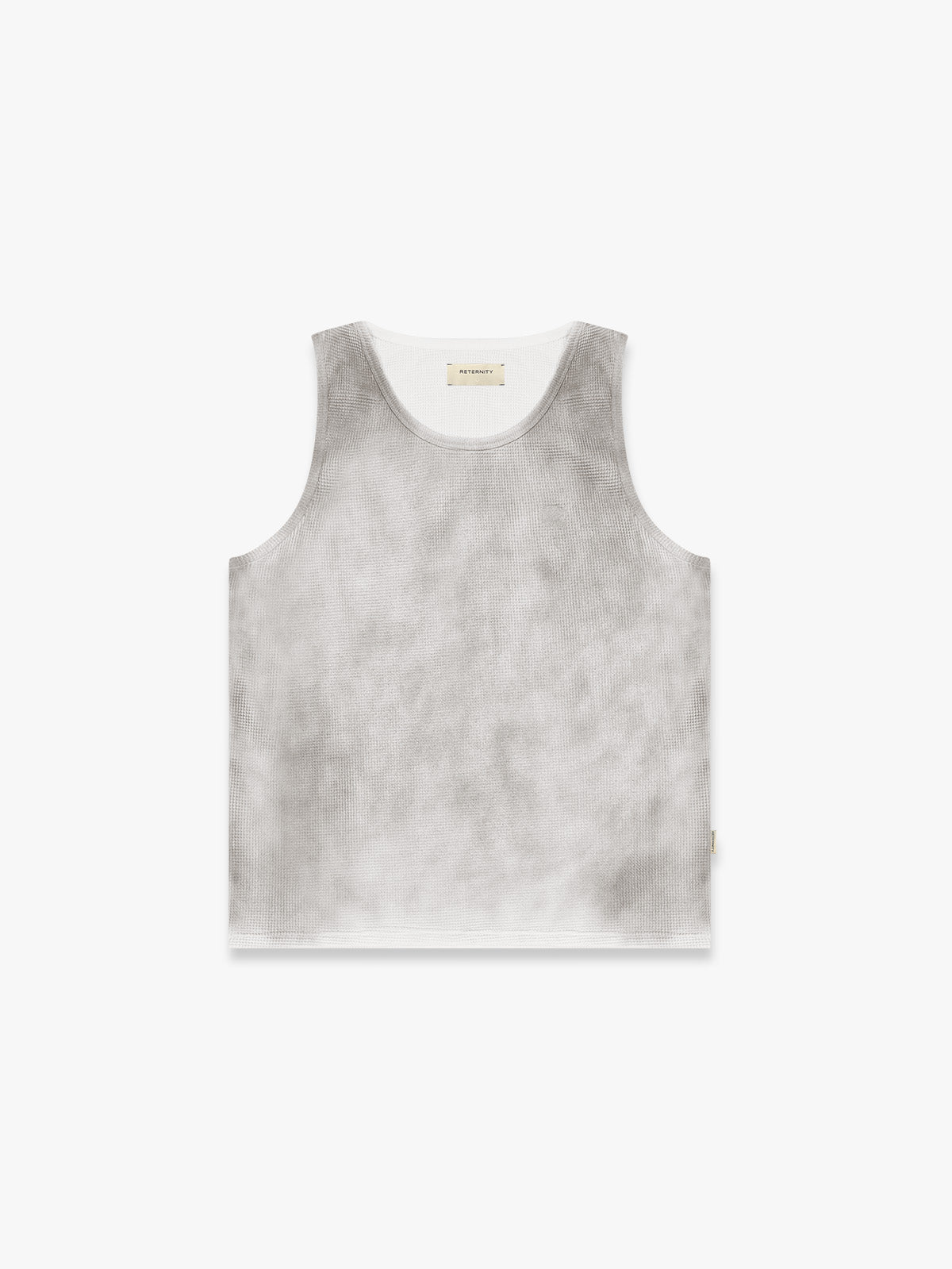 WAFFLE TANK TOP - FADED GREY