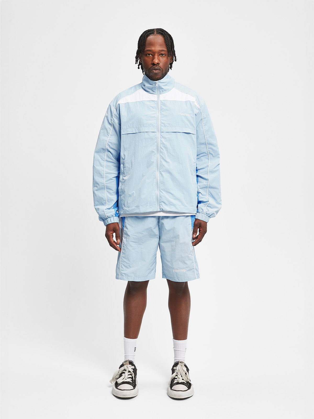 ELAIN TRACKSUIT JACKET - BLUE/GREY