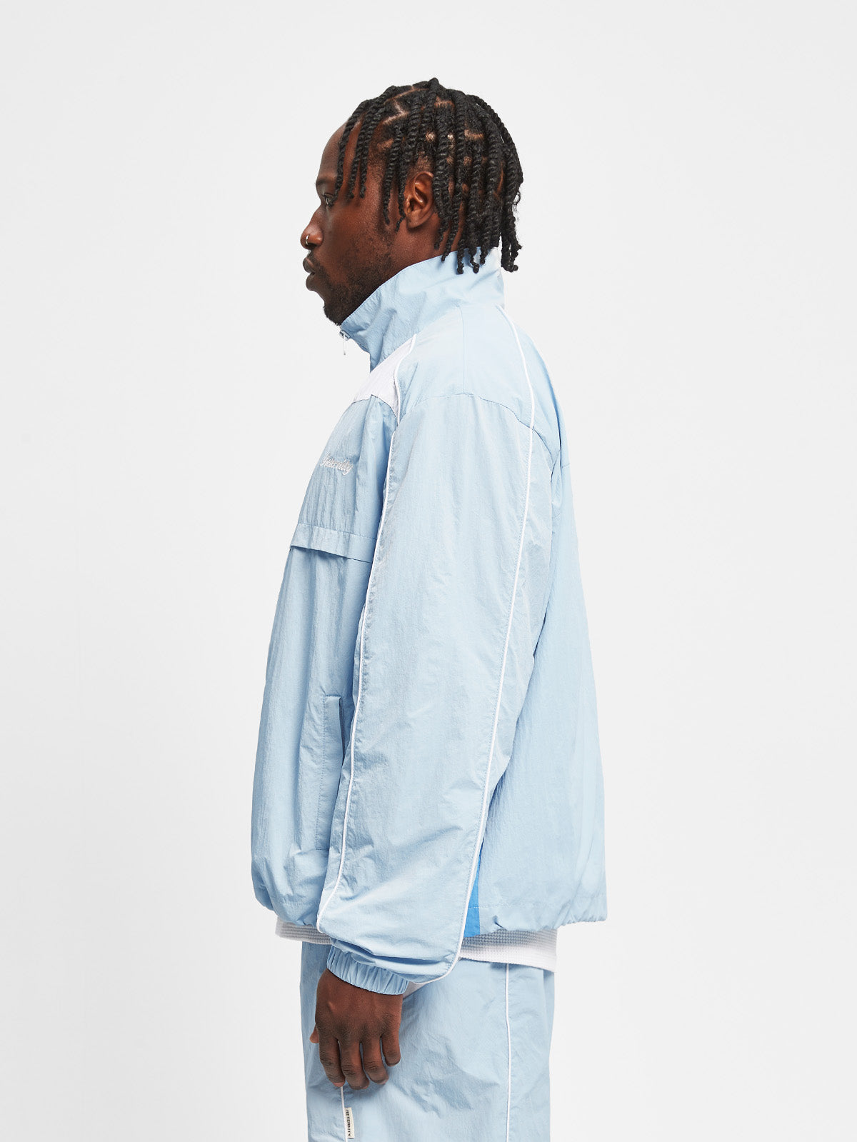 ELAIN TRACKSUIT JACKET - BLUE/GREY