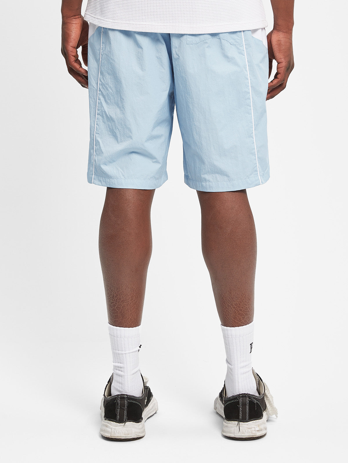 ELAIN TRACKSUIT SHORTS - BLUE/GREY