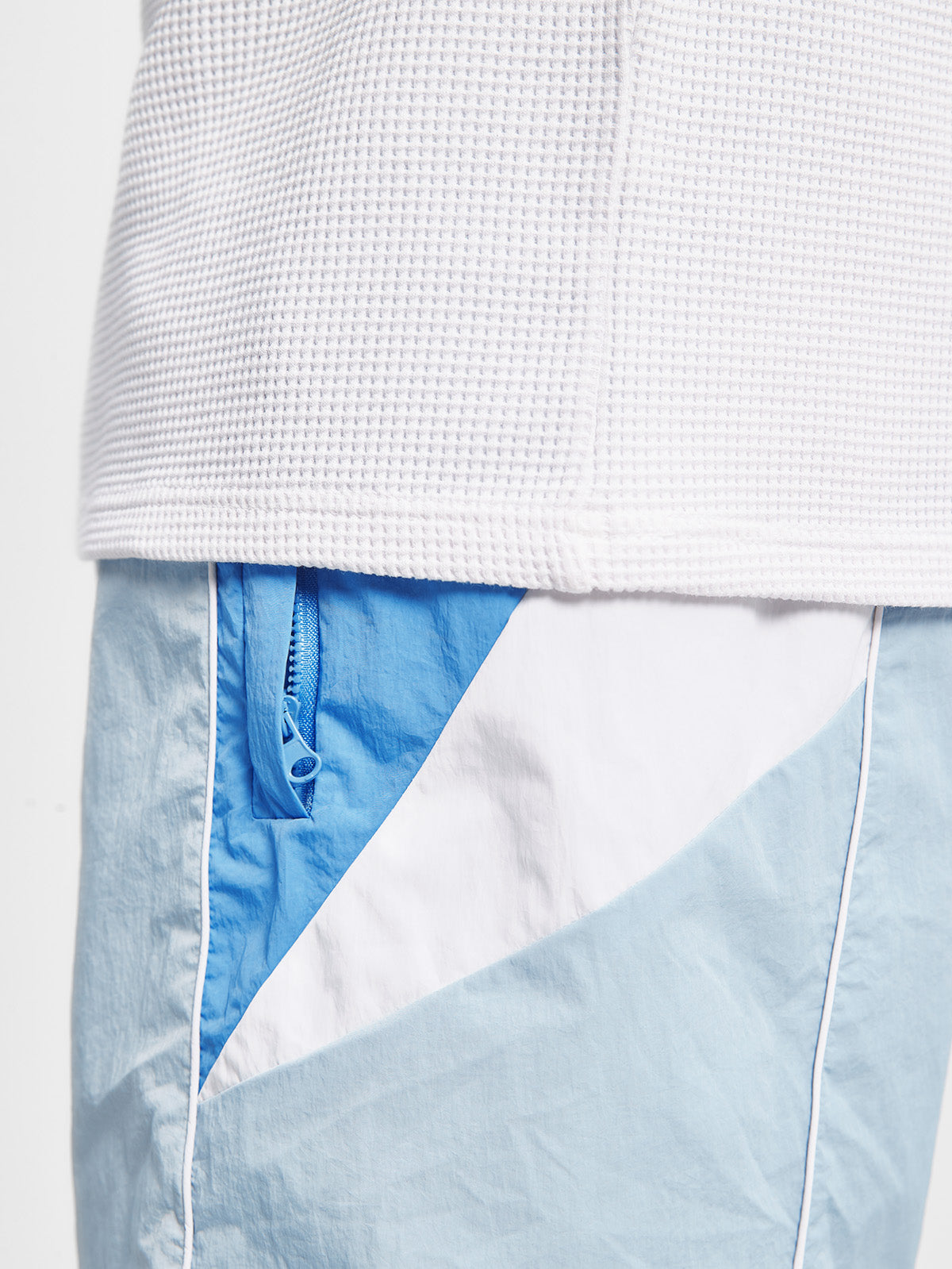 ELAIN TRACKSUIT SHORTS - BLUE/GREY