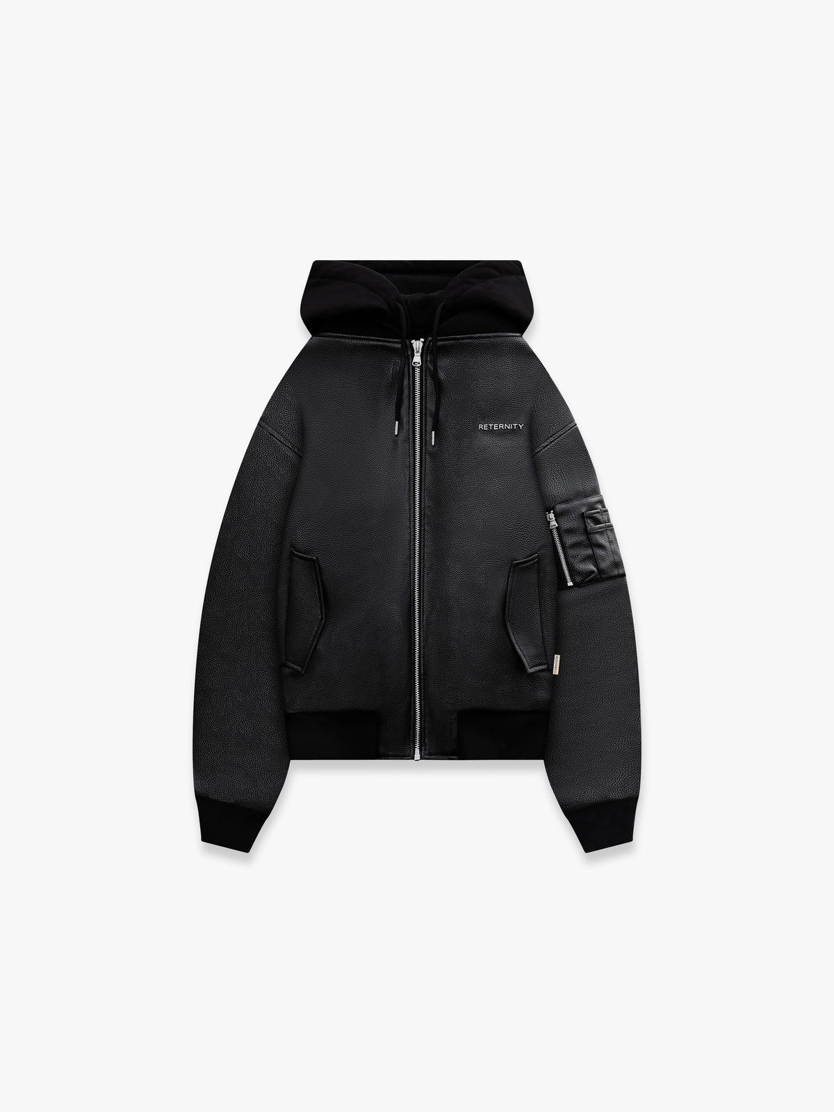 MÉTROPOLITAIN BOMBER - BLACK LEATHER