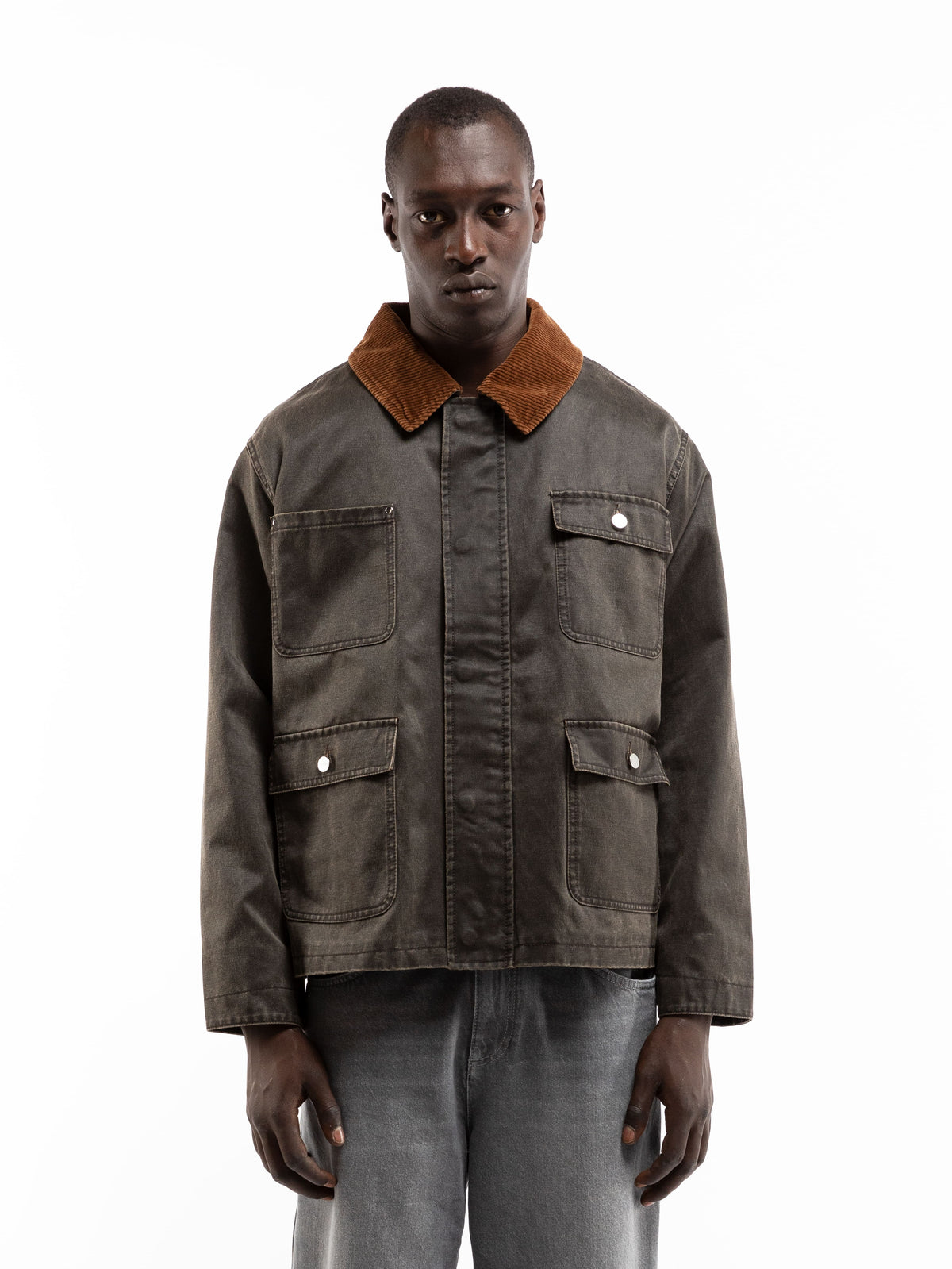 WAXED HUNTING JACKET - VINTAGE BROWN