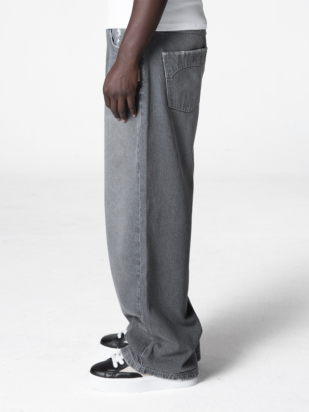 ESSENTIAL BAGGY DENIM - WASHED GREY