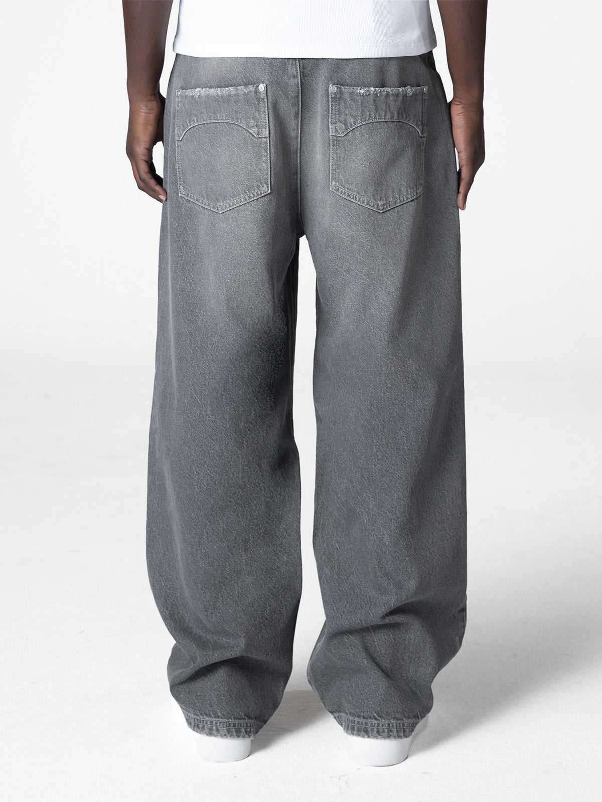 ESSENTIAL BAGGY DENIM - WASHED GREY