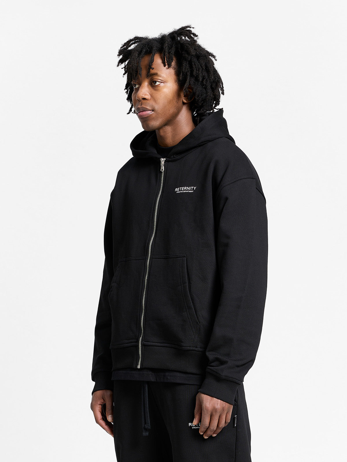 CREATIVE DEPT ZIP-HOODIE - BLACK