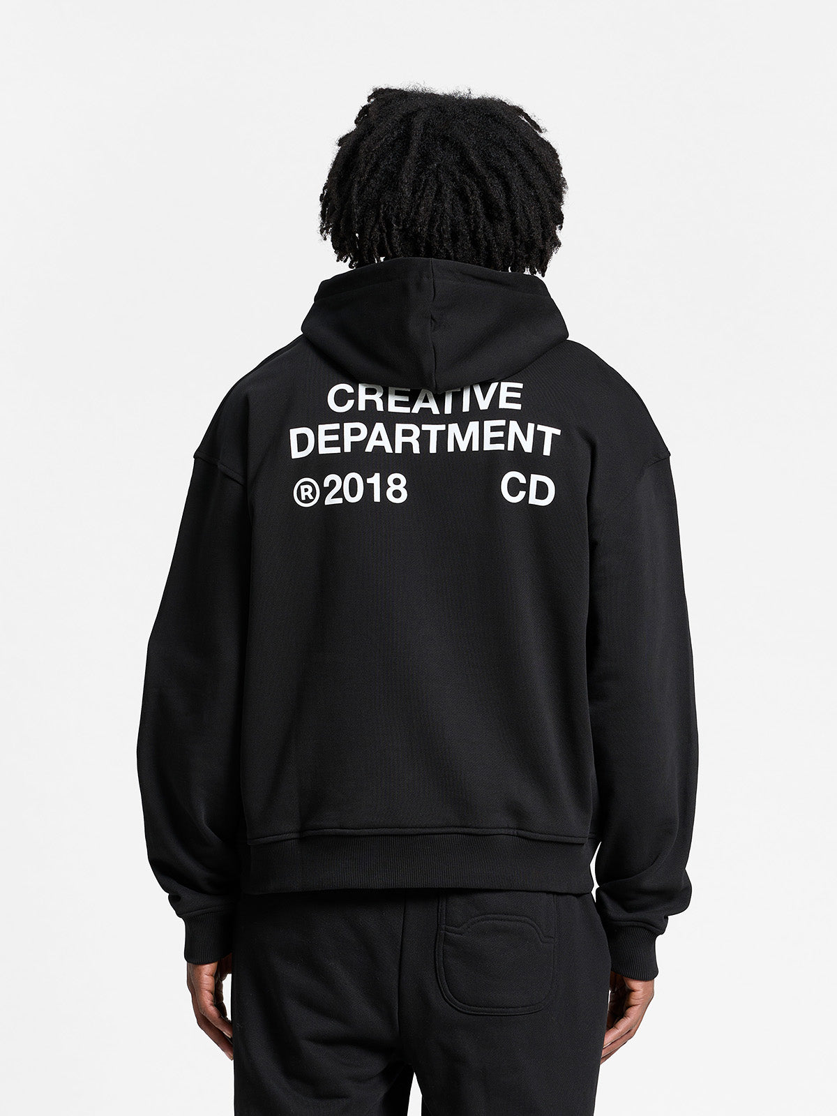 CREATIVE DEPT ZIP-HOODIE - BLACK
