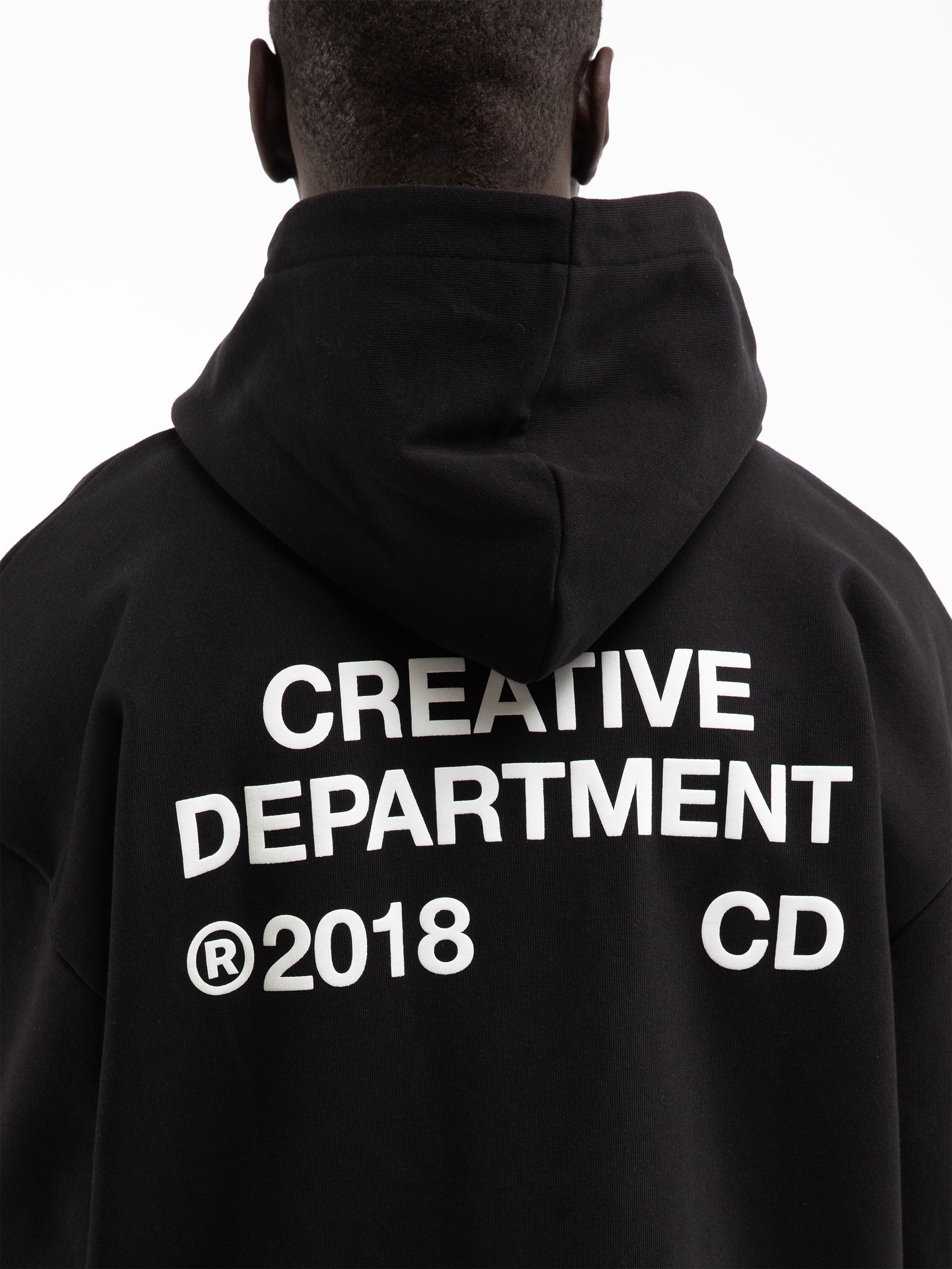 CREATIVE DEPT ZIP-HOODIE - BLACK