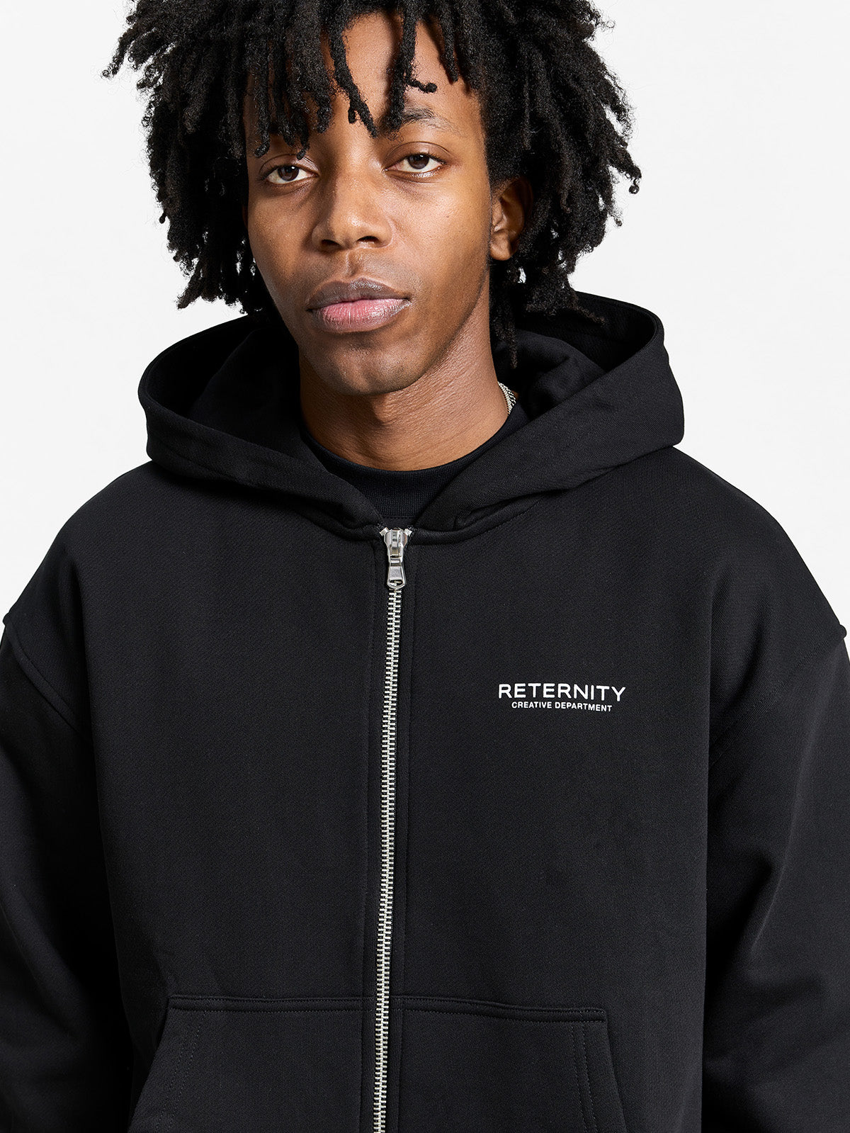 CREATIVE DEPT ZIP-HOODIE - BLACK